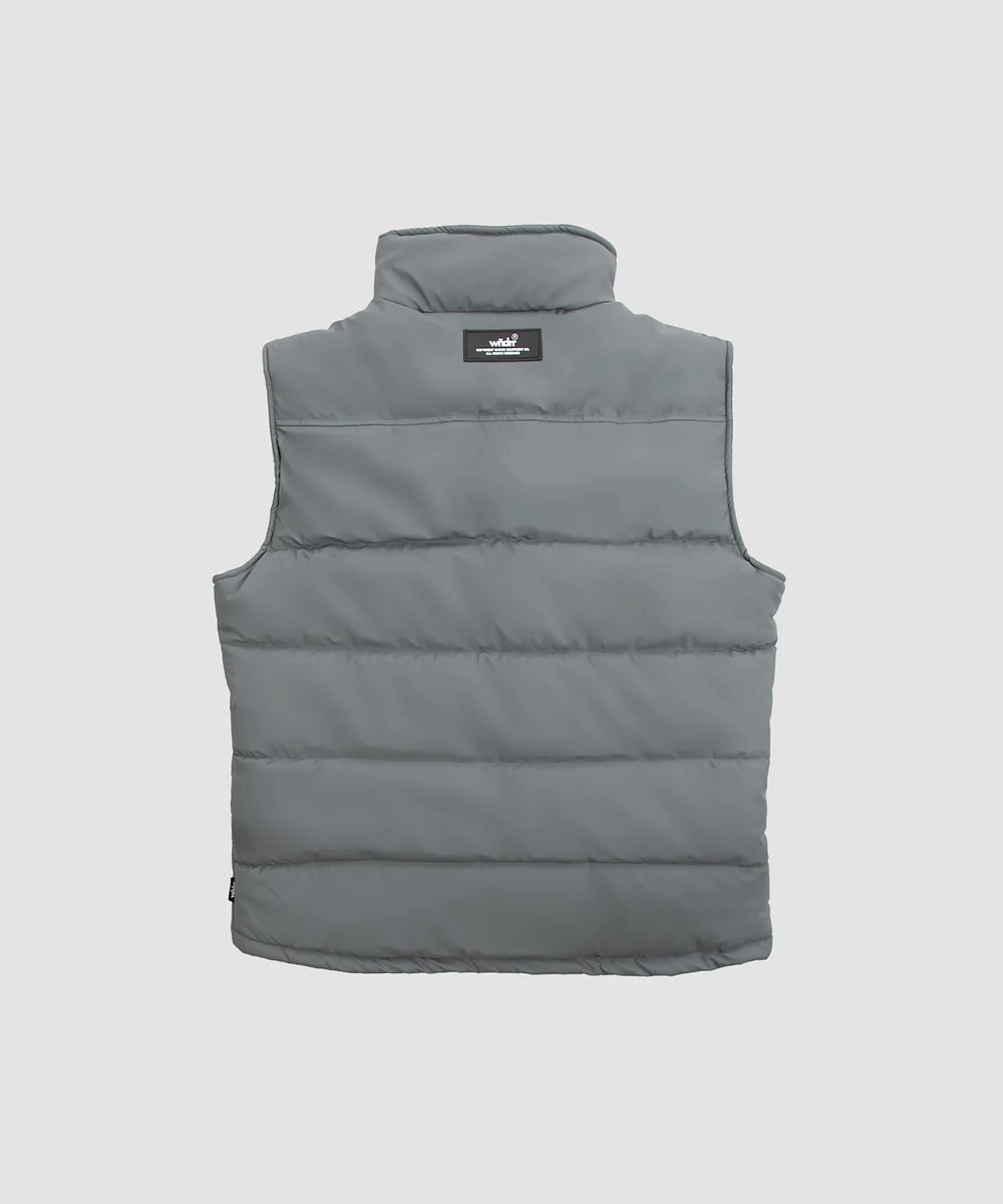 WNDRR Whitmore Puffer Vest (Charcoal) SeamlessConstruction