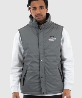 AbrasionResistantThread WNDRR Whitmore Puffer Vest (Charcoal)