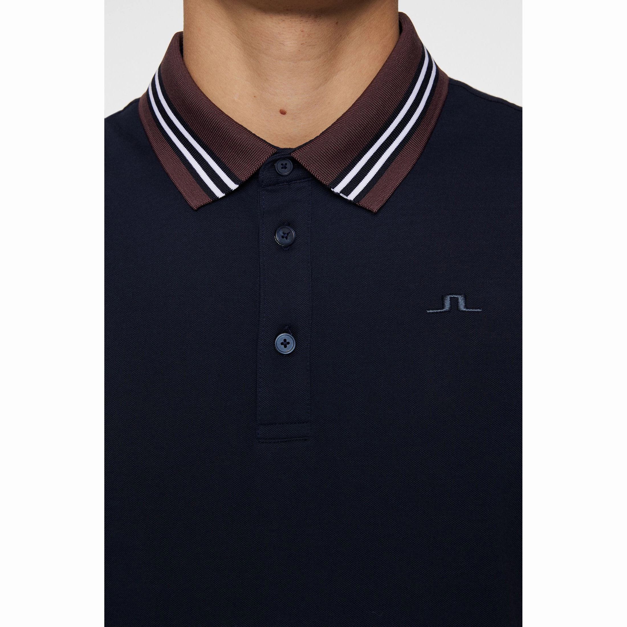 Slim Fit Style J.Lindeberg Bjorn Golf Polo Shirt - JL Navy