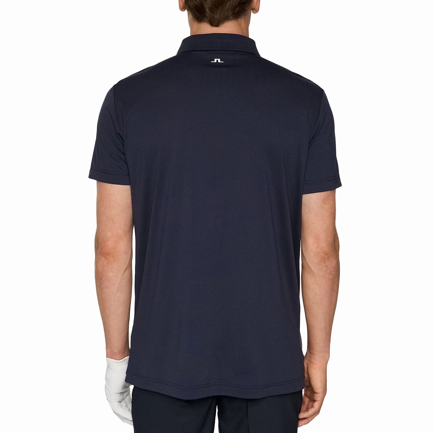 J.Lindeberg Bridge Golf Polo Shirt - JL Navy Heather Effect Weaving Breathable Shirt