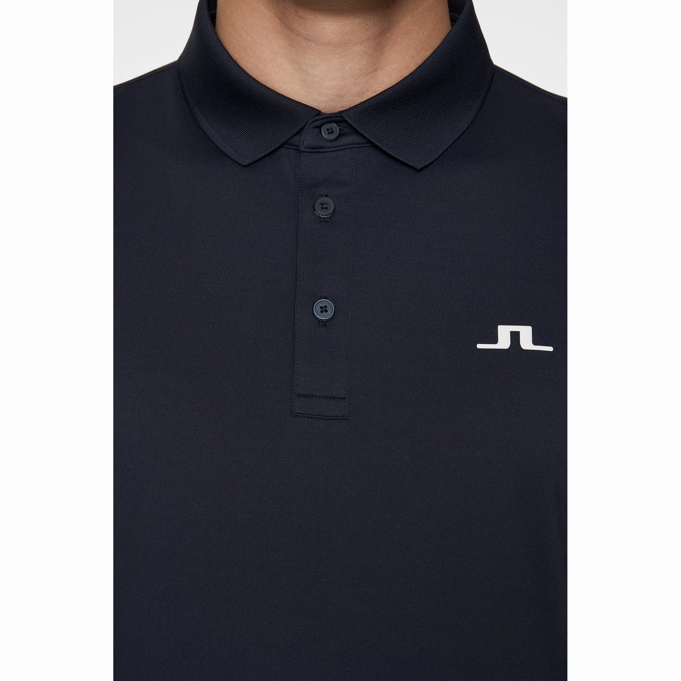 Cotton Blend J.Lindeberg Bridge Golf Polo Shirt - JL Navy