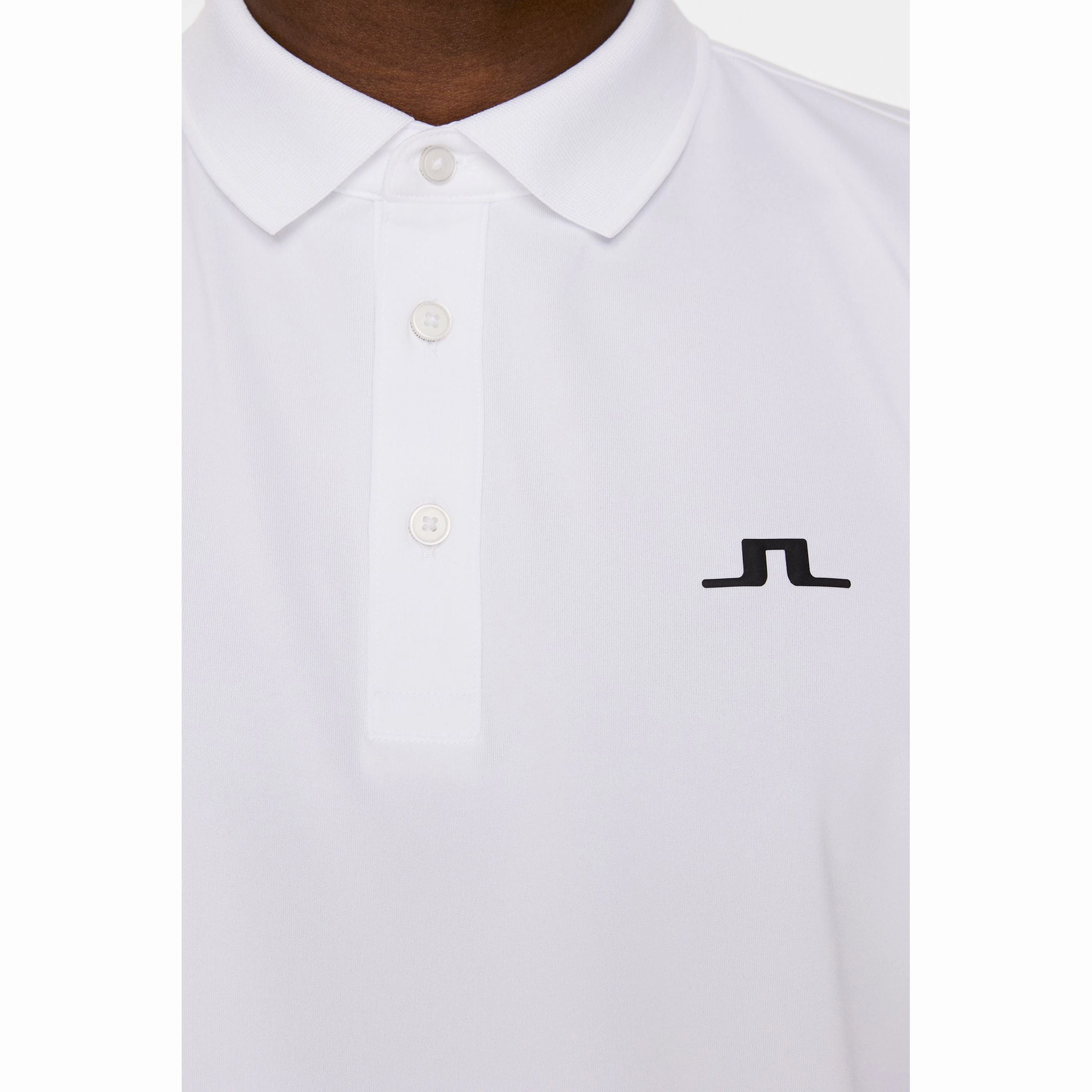 J.Lindeberg Bridge Golf Polo Shirt - White quick dry