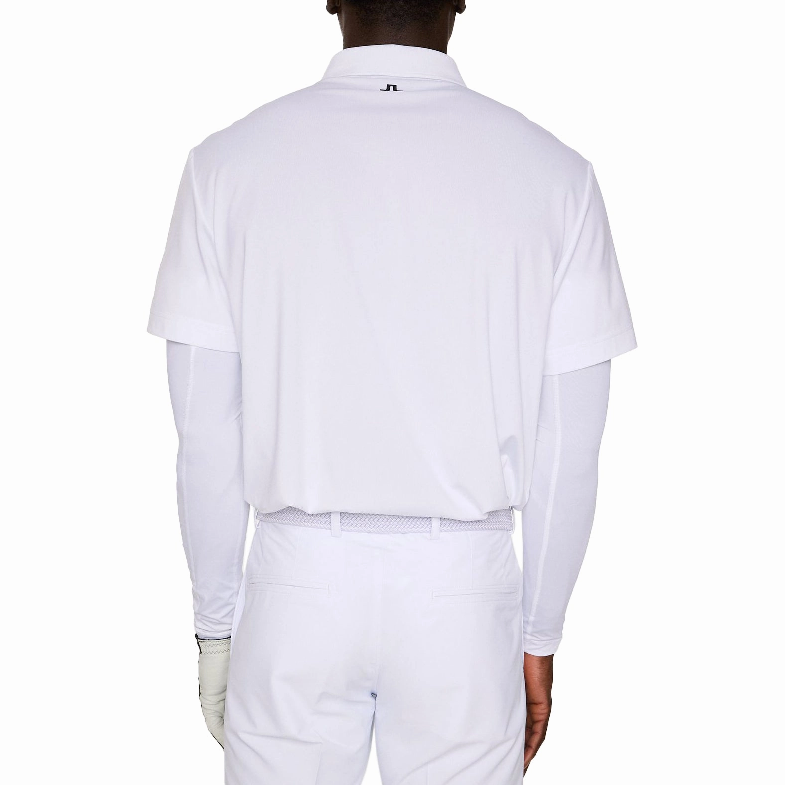 SnagResistant Weave J.Lindeberg Bridge Golf Polo Shirt - White