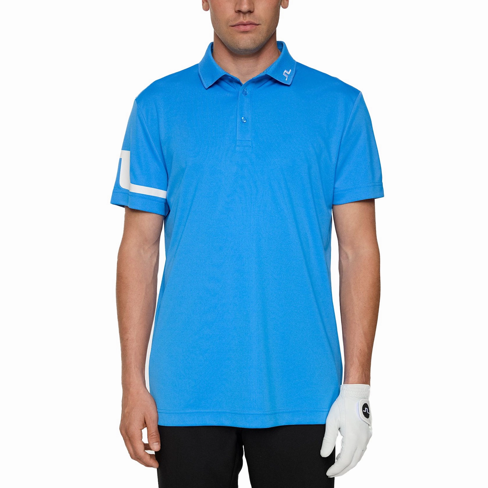 J.Lindeberg Heath Regular Fit Golf Polo Shirt - Sonic Blue Fashionable Fit