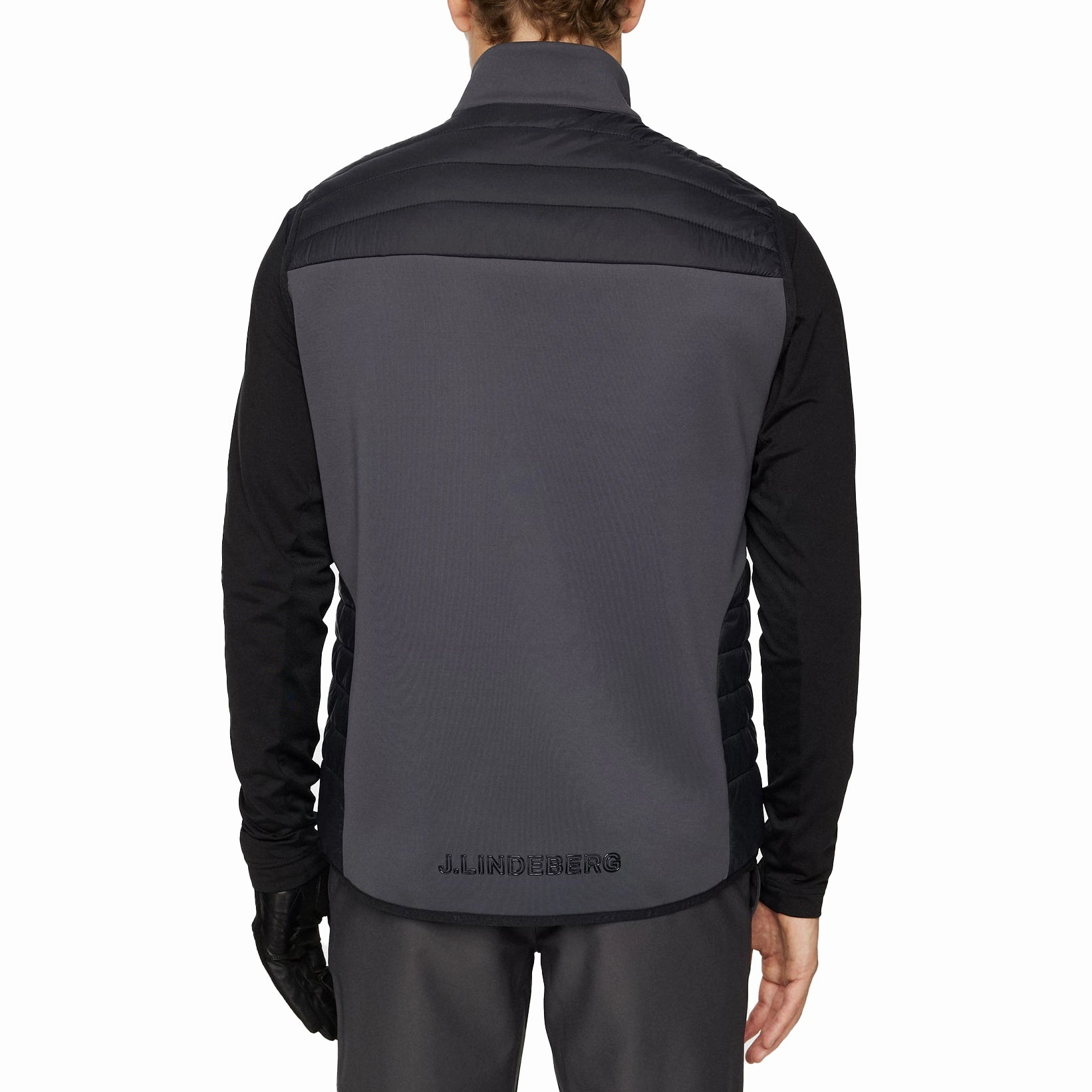 J.Lindeberg Holden Quilt Hybrid Golf Vest - Asphalt thinness