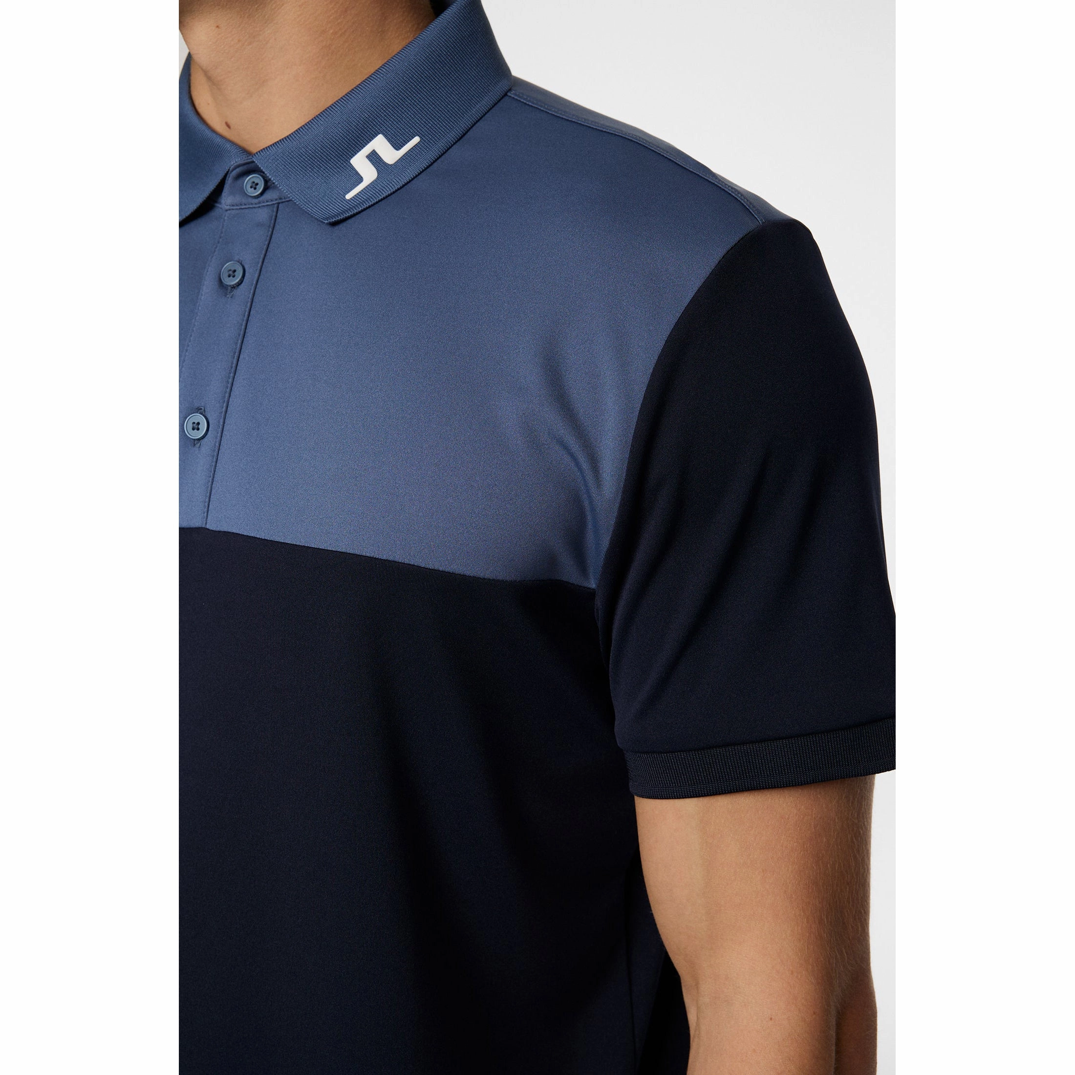 J.Lindeberg Jeff Golf Polo Shirt - JL Navy Club Style Performance Ready