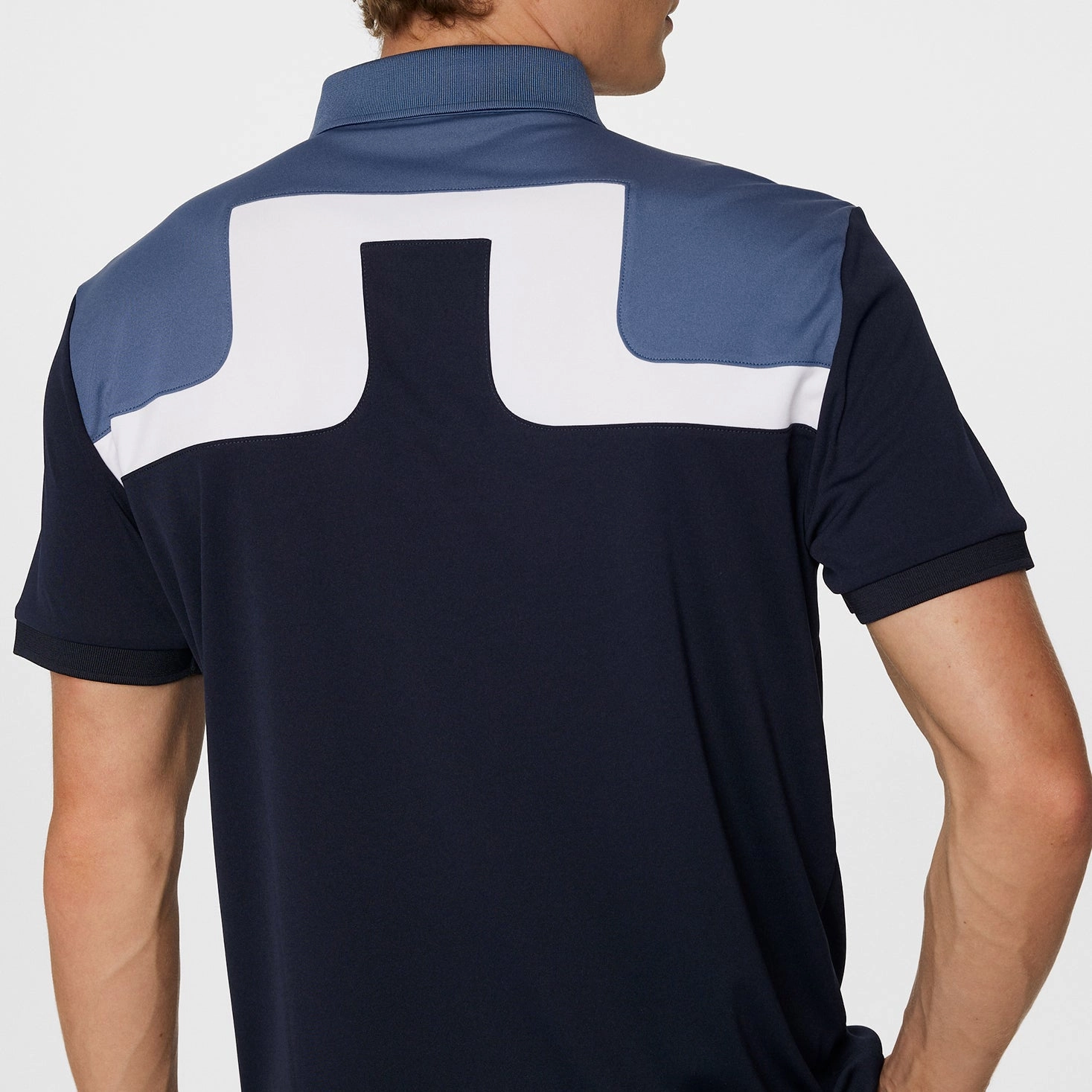 SingleJersey Knit J.Lindeberg Jeff Golf Polo Shirt - JL Navy