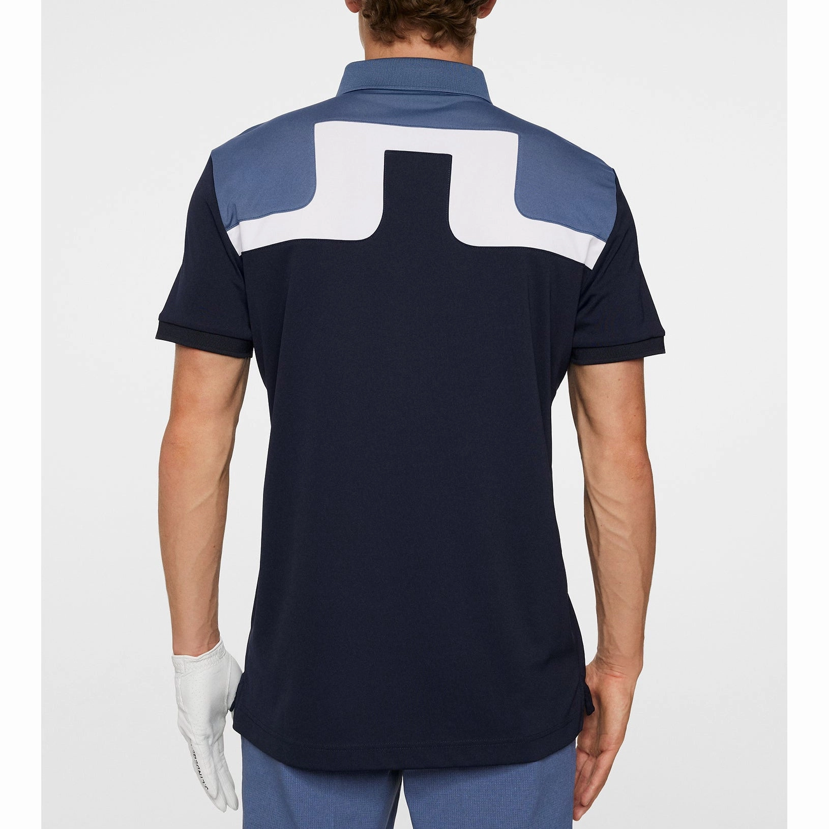 Dress Up Or Down Breathable Underarm Gusset J.Lindeberg Jeff Golf Polo Shirt - JL Navy
