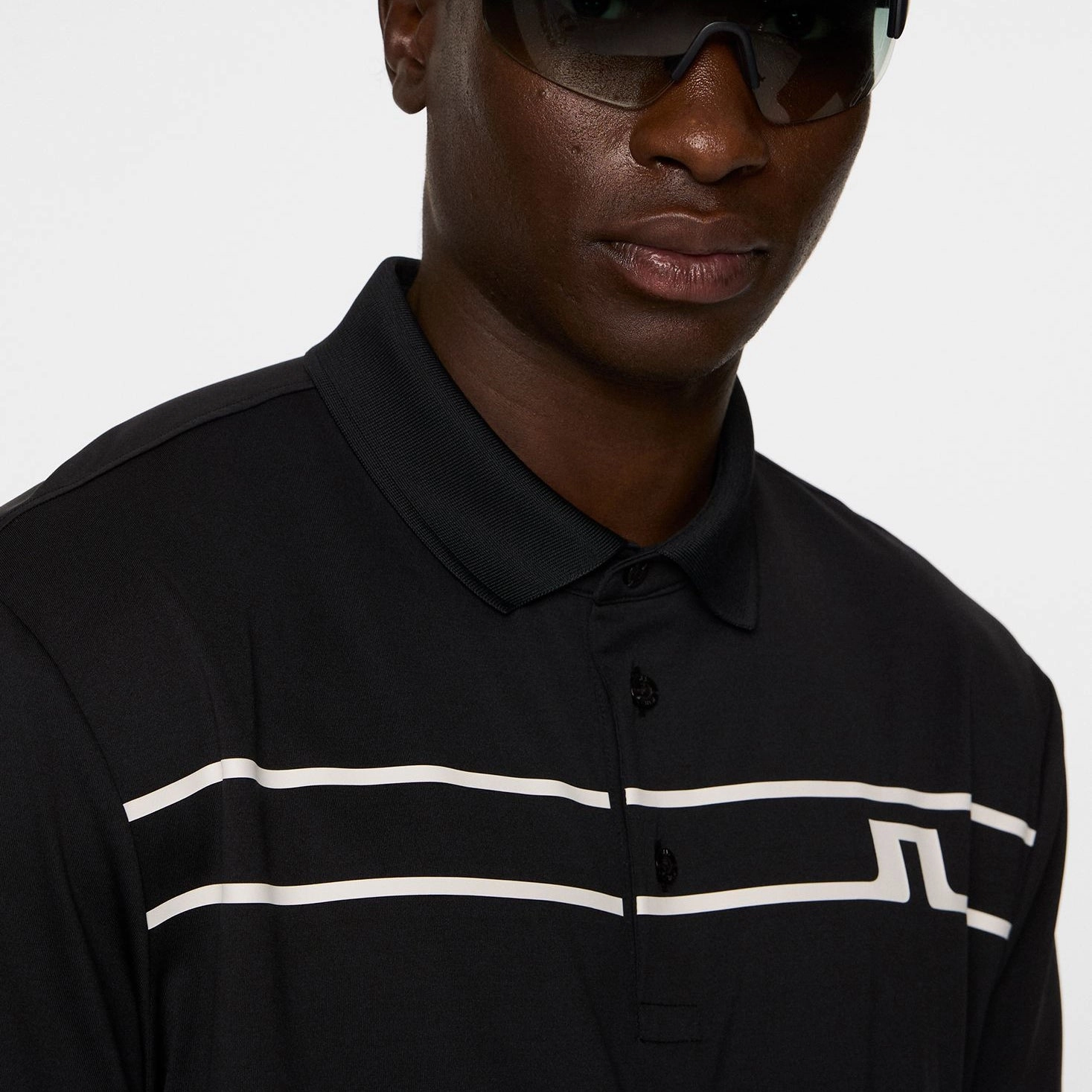 J.Lindeberg Klas Golf Polo Shirt - Black Summer Staple
