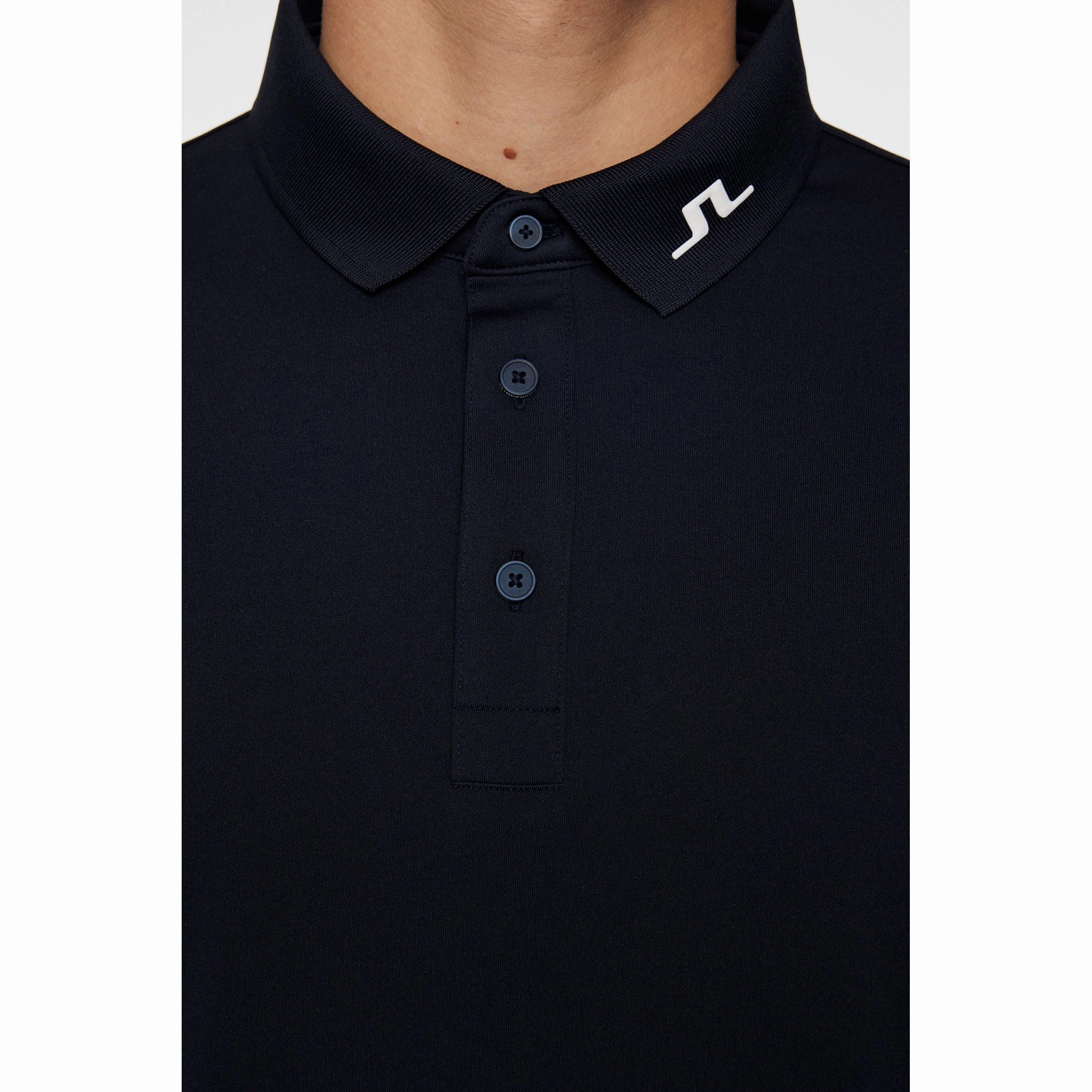 Breathable Cotton Blend J.Lindeberg KV Golf Polo Shirt - JL Navy