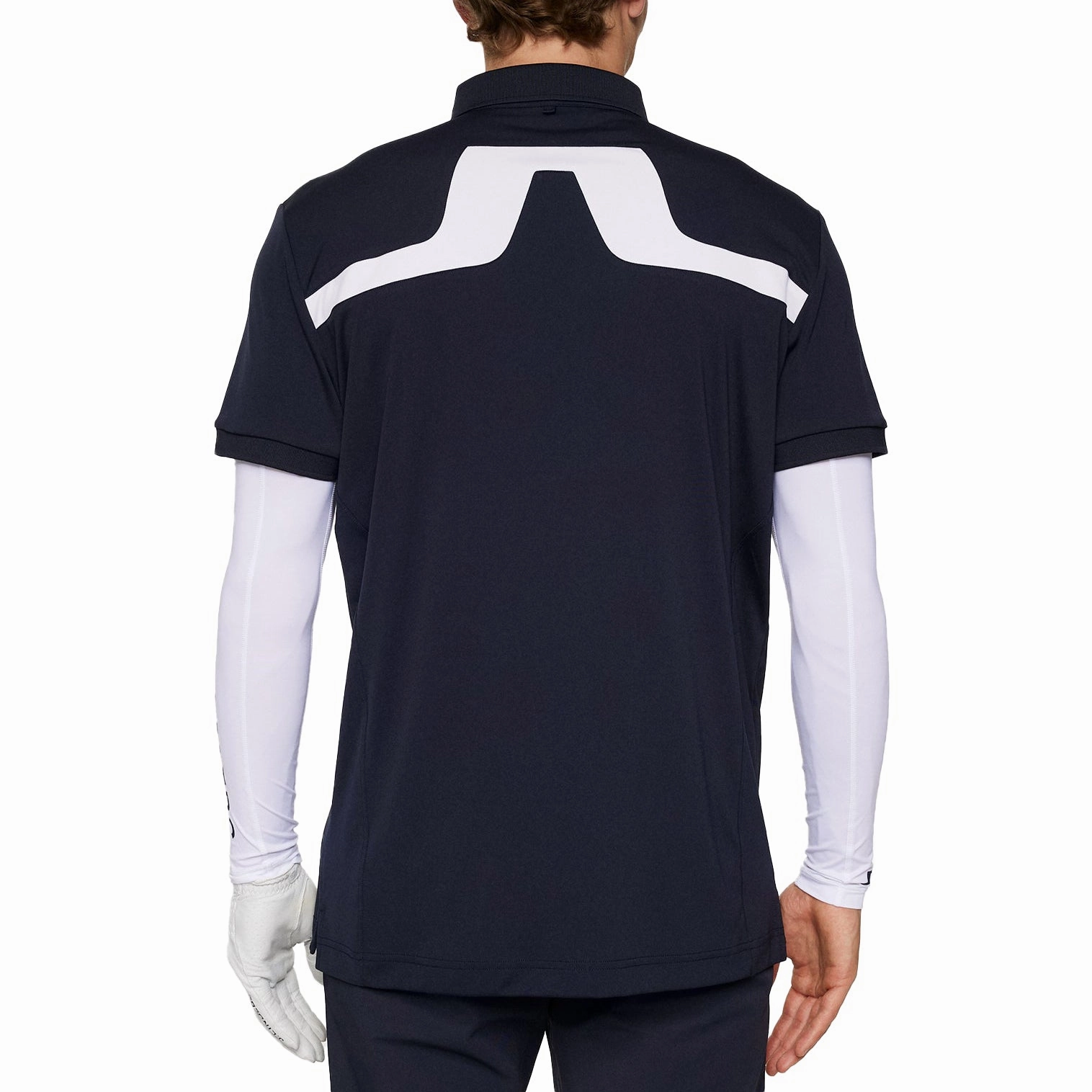 Breathable Material J.Lindeberg KV Golf Polo Shirt - JL Navy