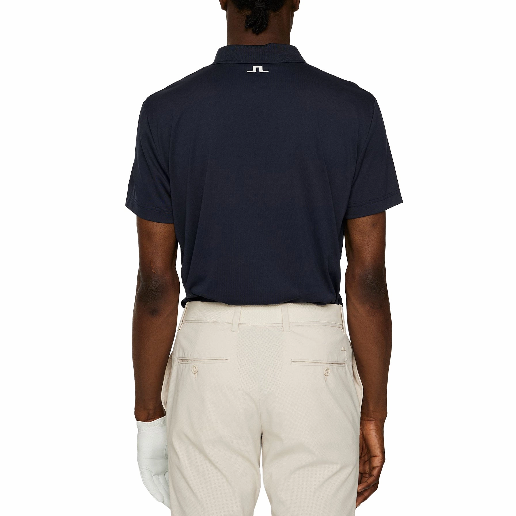 J.Lindeberg Lionel Golf Polo Shirt - JL Navy Breathable Knitwear