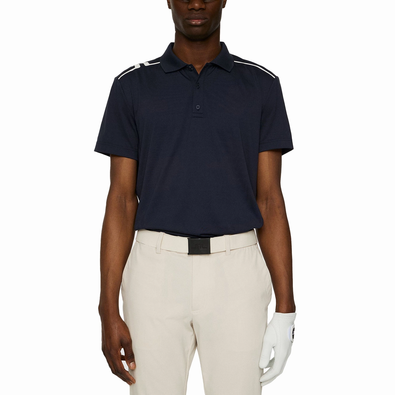FourWay Stretch Fabric J.Lindeberg Lionel Golf Polo Shirt - JL Navy