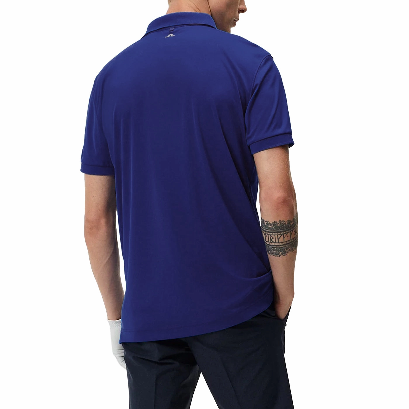 J.Lindeberg Tour Tech Polo Golf Shirt - Clematis Blue Clubhouse Attire