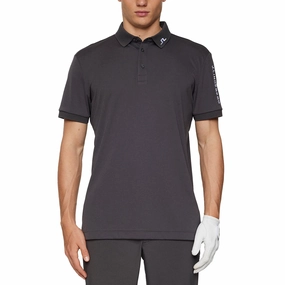 J.Lindeberg Tour Tech Regular Fit Golf Polo Shirt - Asphalt Holiday Outfit