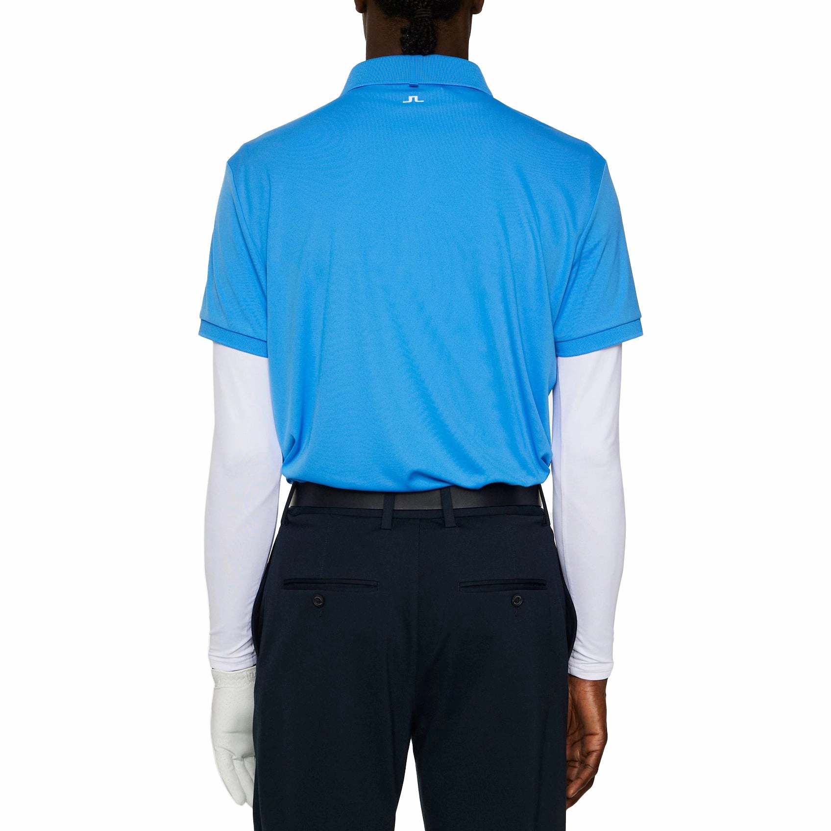 J.Lindeberg Tour Tech Regular Fit Golf Polo Shirt - Sonic Blue Golf Style SnagProof Material