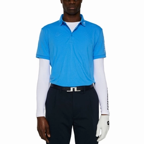 Breathable Polo J.Lindeberg Tour Tech Regular Fit Golf Polo Shirt - Sonic Blue