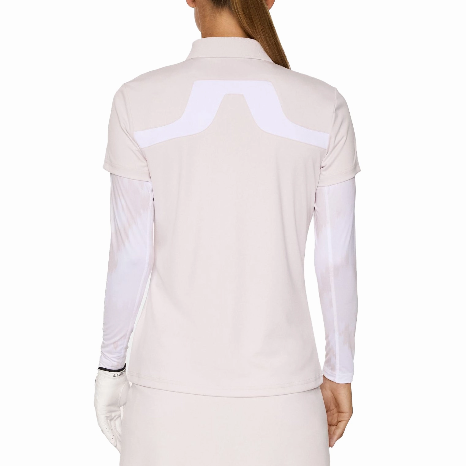 Durable Cotton Golf Clubhouse J.Lindeberg Women's Cassie Golf Polo Shirt - Grey Lilac