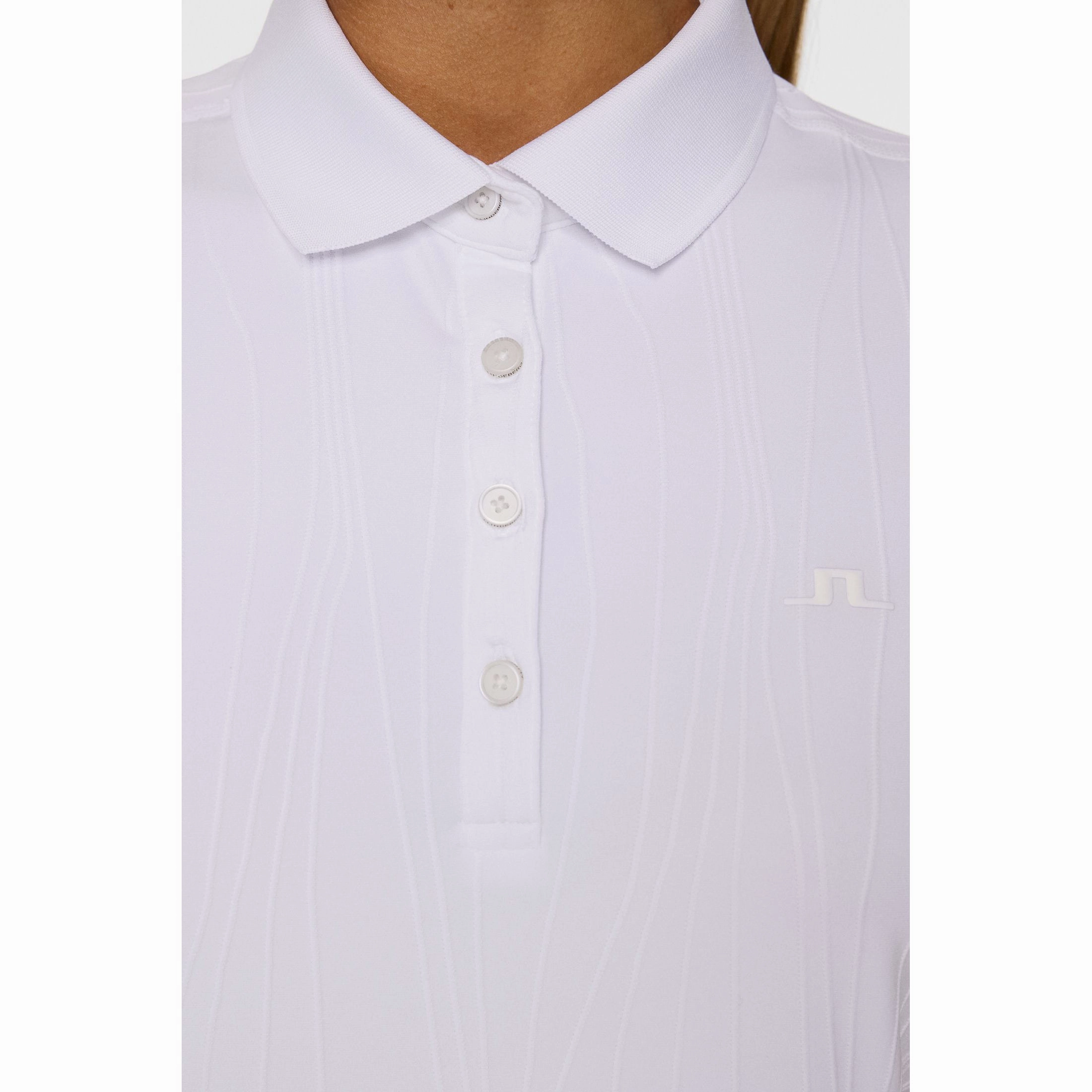 Office Attire Colorfast Technology J.Lindeberg Women's Izara Golf Polo Shirt - White
