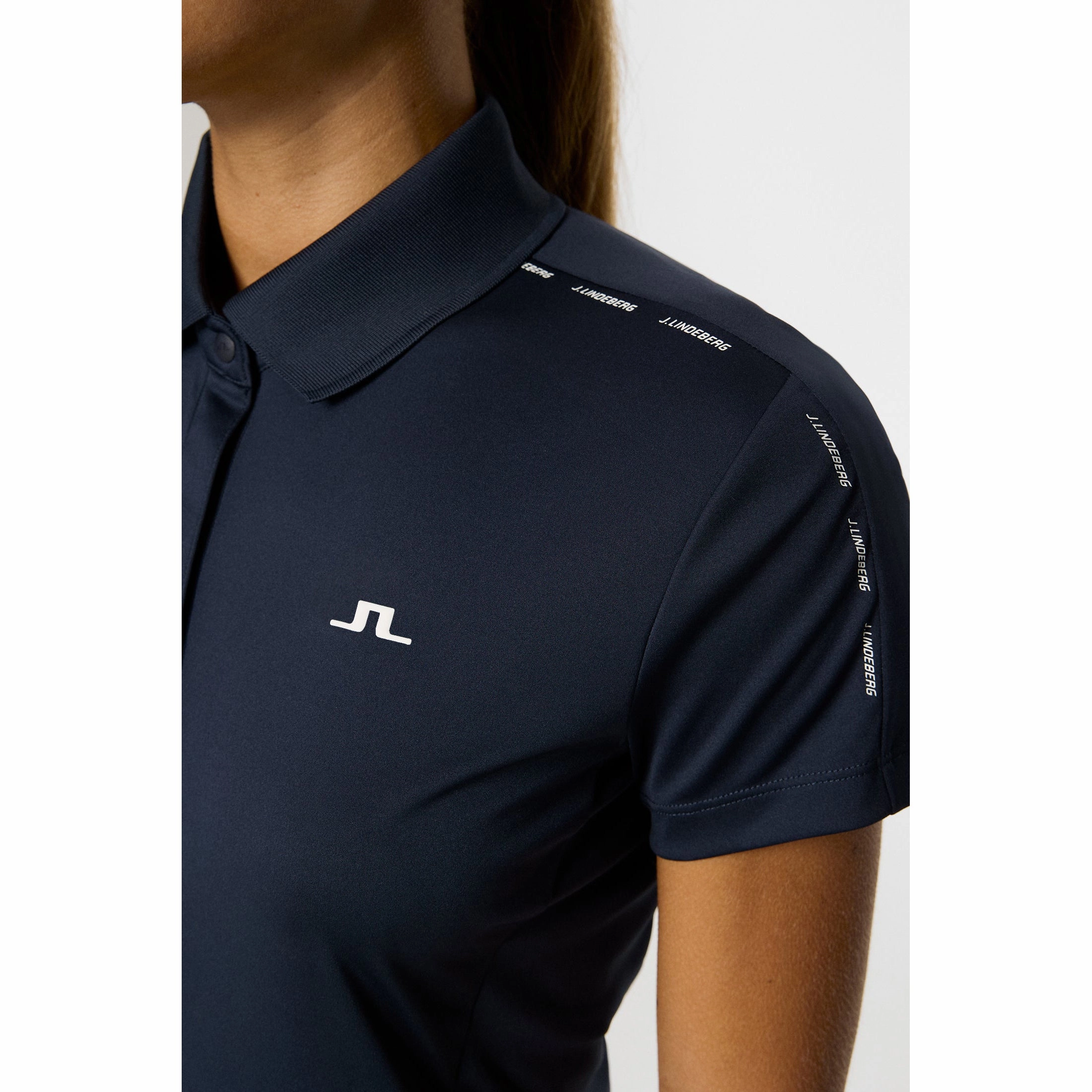 J.Lindeberg Women's Jessa Golf Polo Shirt - JL Navy Streetwear Edge