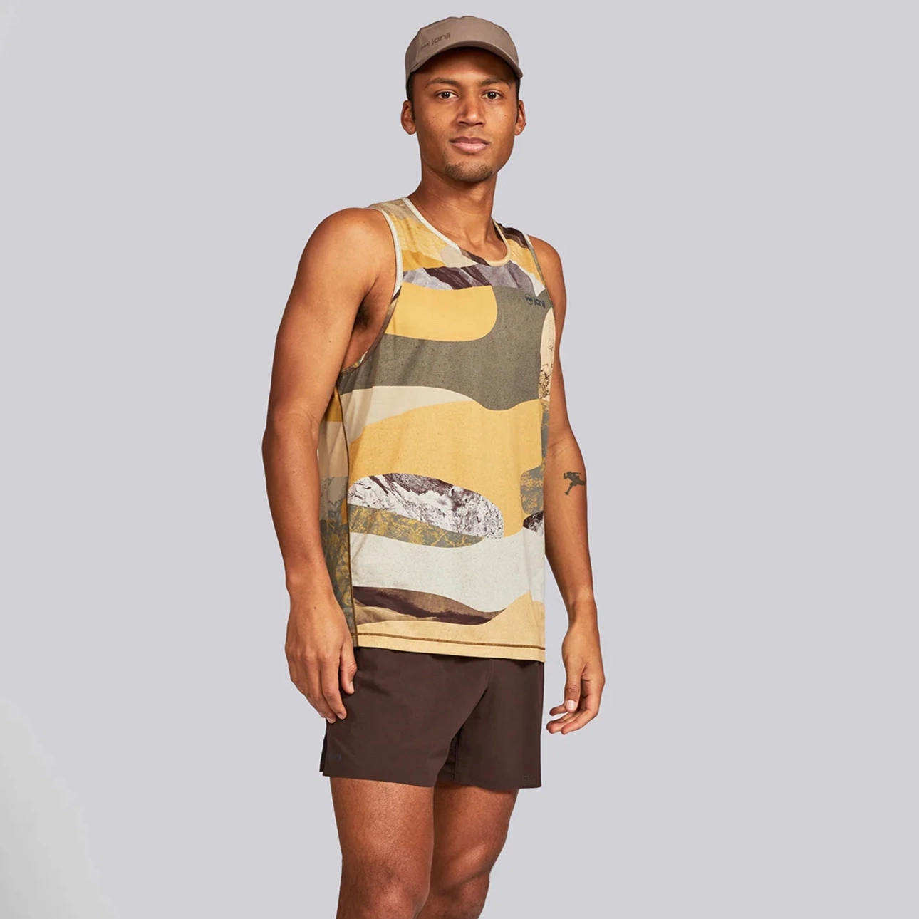 import Four Way Stretch Fabric Janji Men's Run All Day Tank