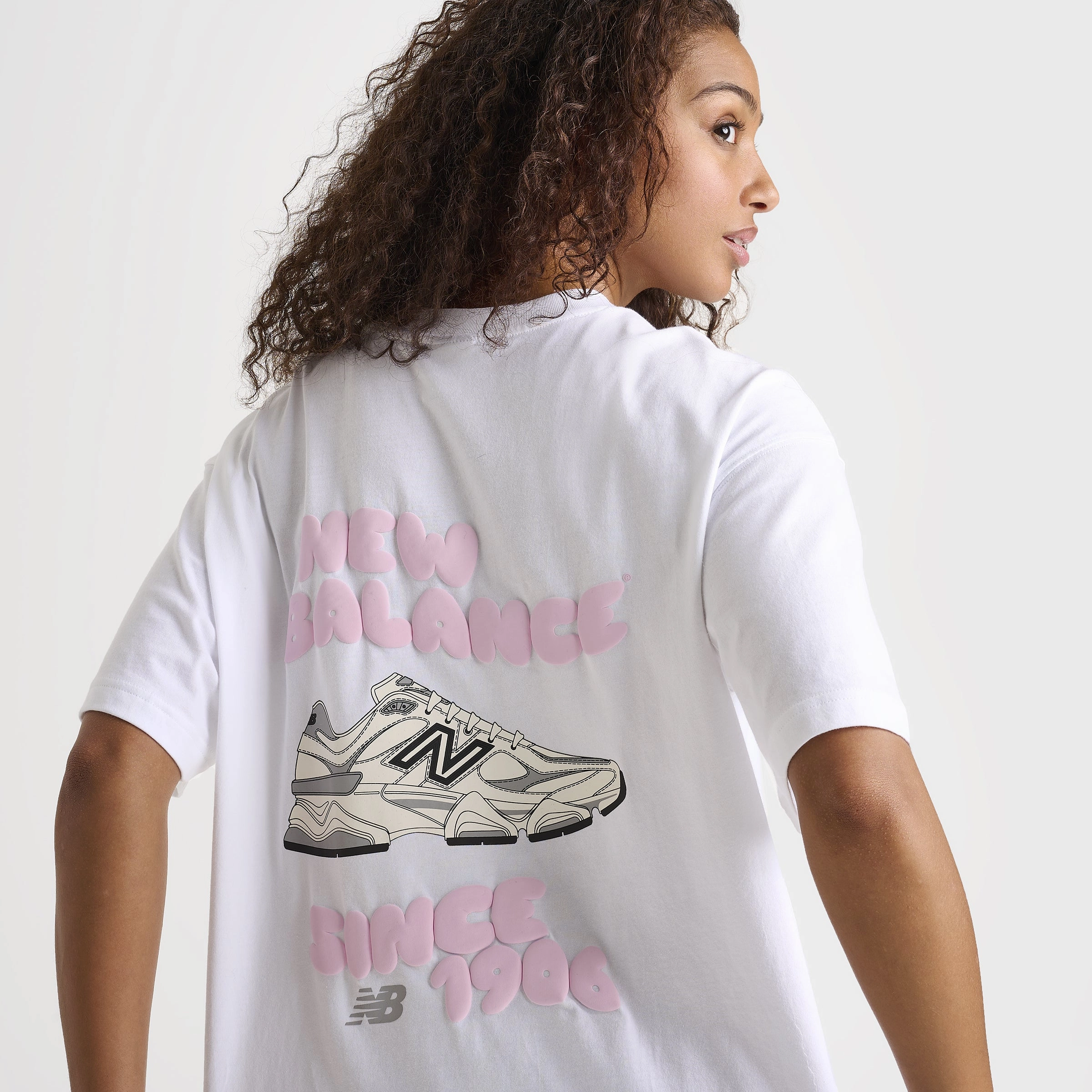 Urban Streetwear JD New Balance Women's 1906 Graphic T-Shirt / White