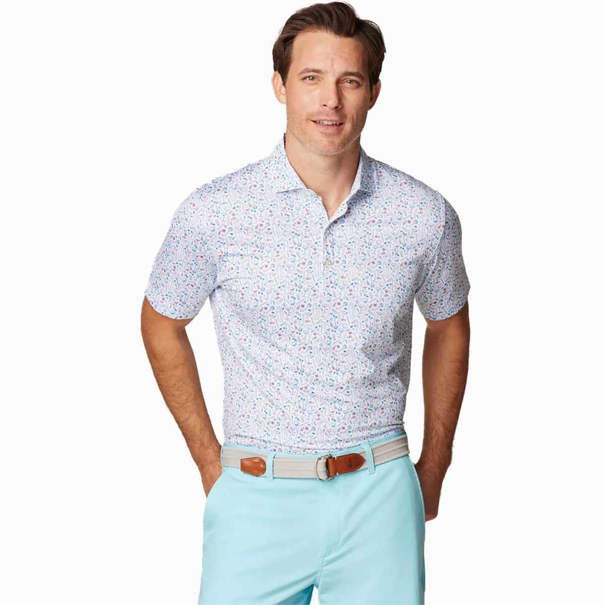 UltraSoft Blend Anti Fade Technology Johnnie-O Cocktail Chemistry Polo