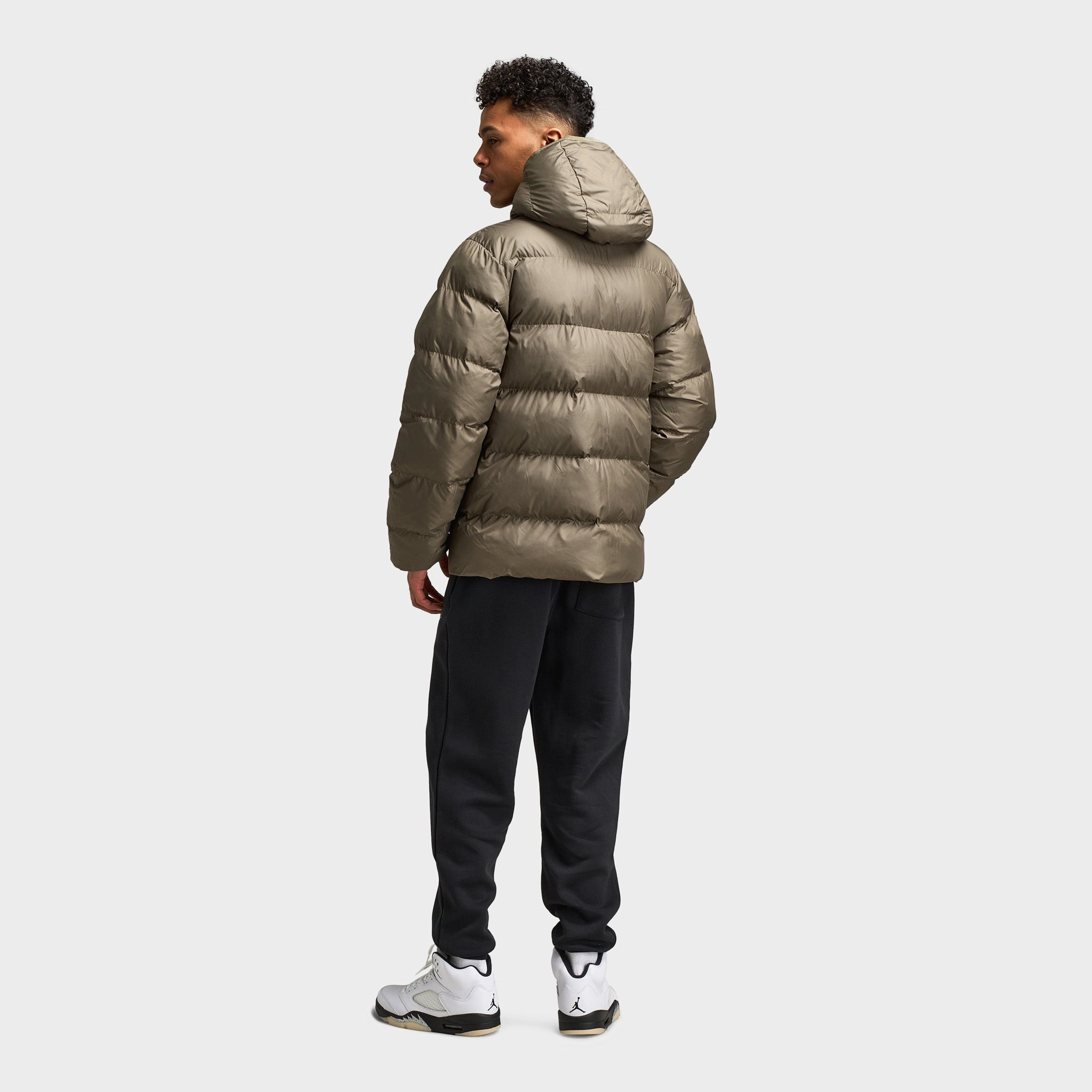 Impact Absorption Layer Collared neckline Jordan Brooklyn Puffer Jacket Medium Olive / Black
