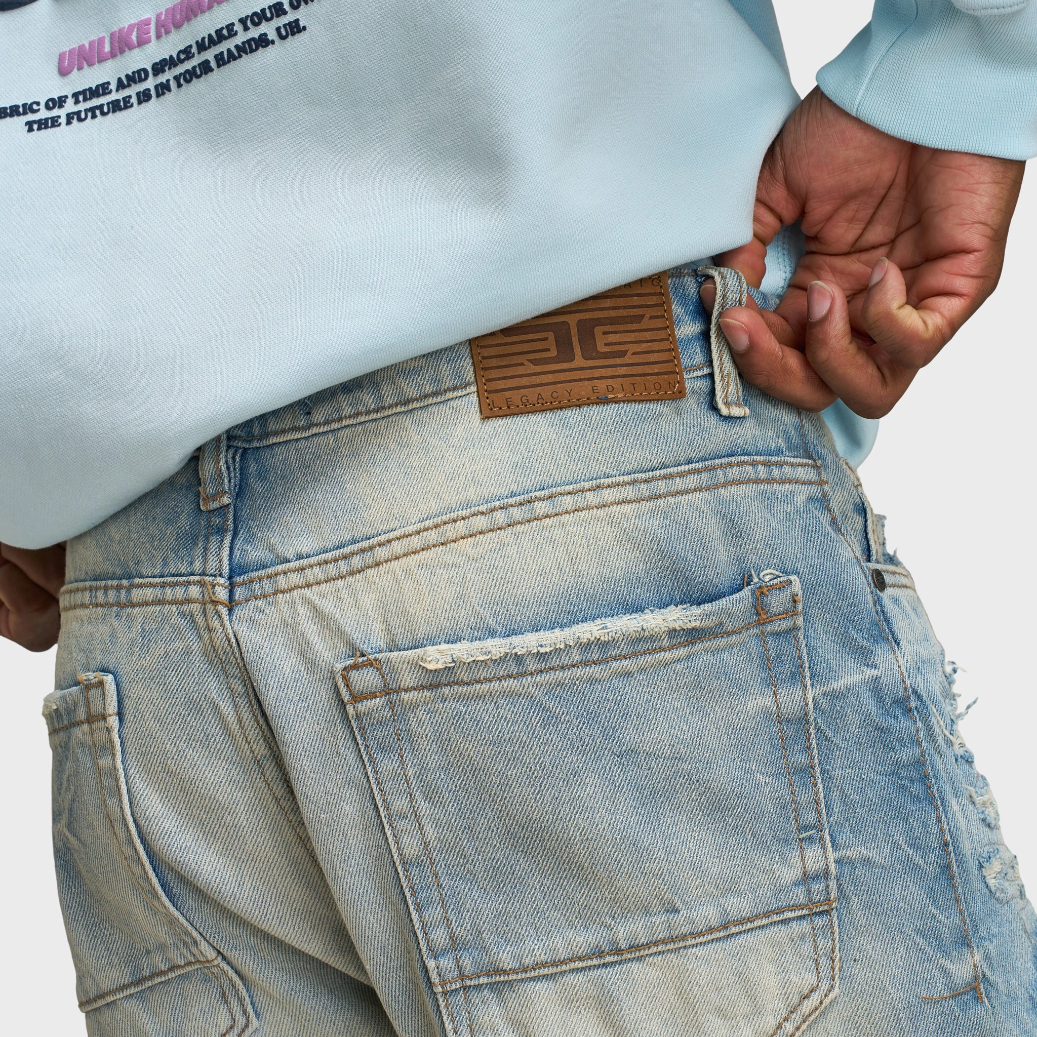 Smooth Picnic Style Jordan Craig Reconstructed Denim Jeans Brian Fit / Arctic Wash