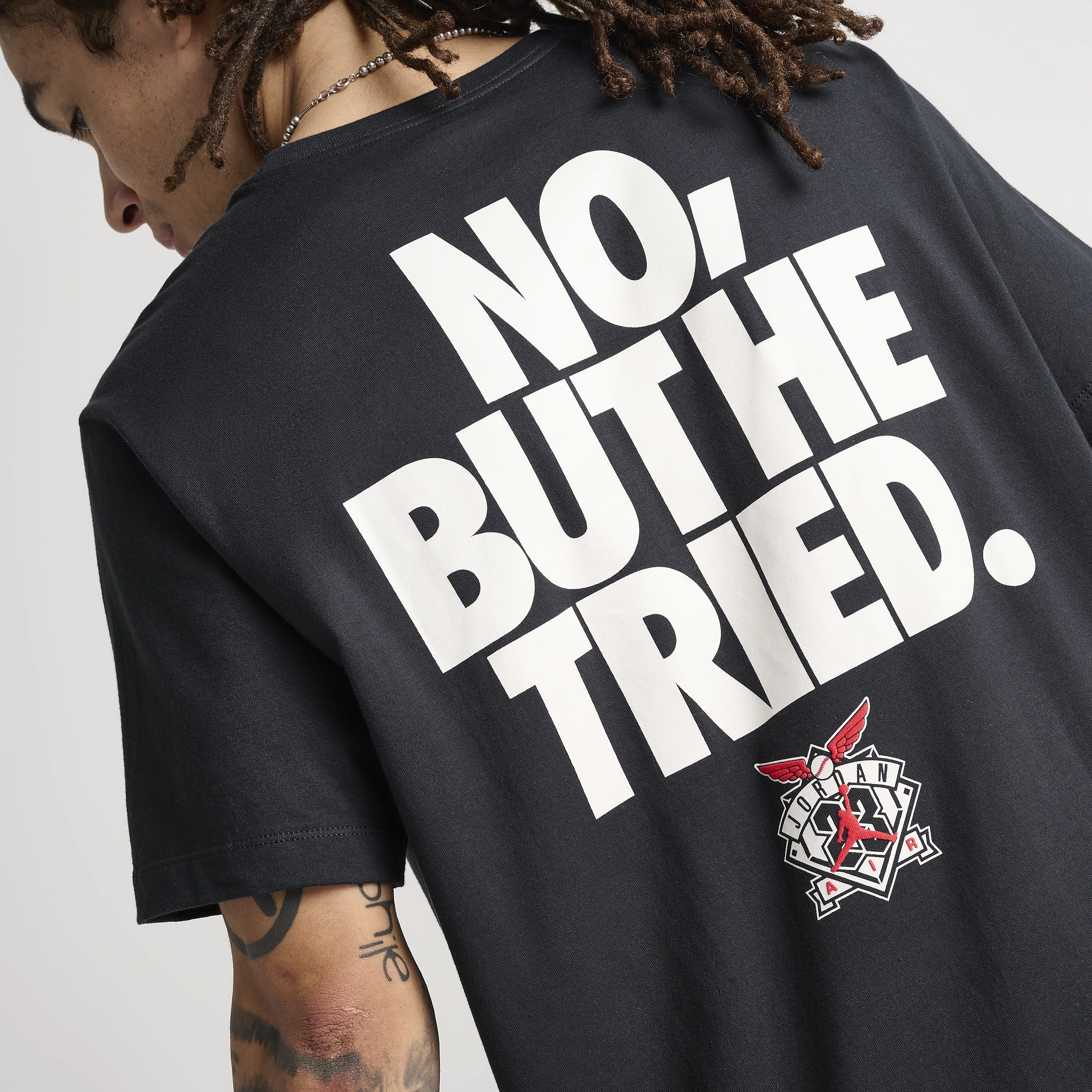 low speed underground Jordan DMND45 Graphic T-Shirt / Off Noir