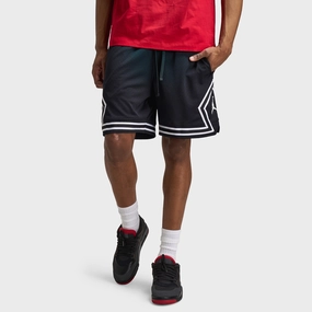 Jordan Dri-FIT Mesh Diamond Shorts Black / White - White On The Go