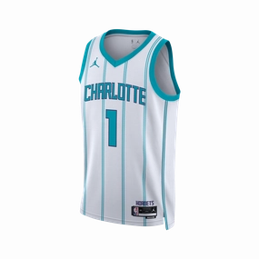 Jordan Dri-FIT NBA Association Edition Swingman Jersey - LaMelo Ball Charlotte Hornets Travel Cool poor sealing