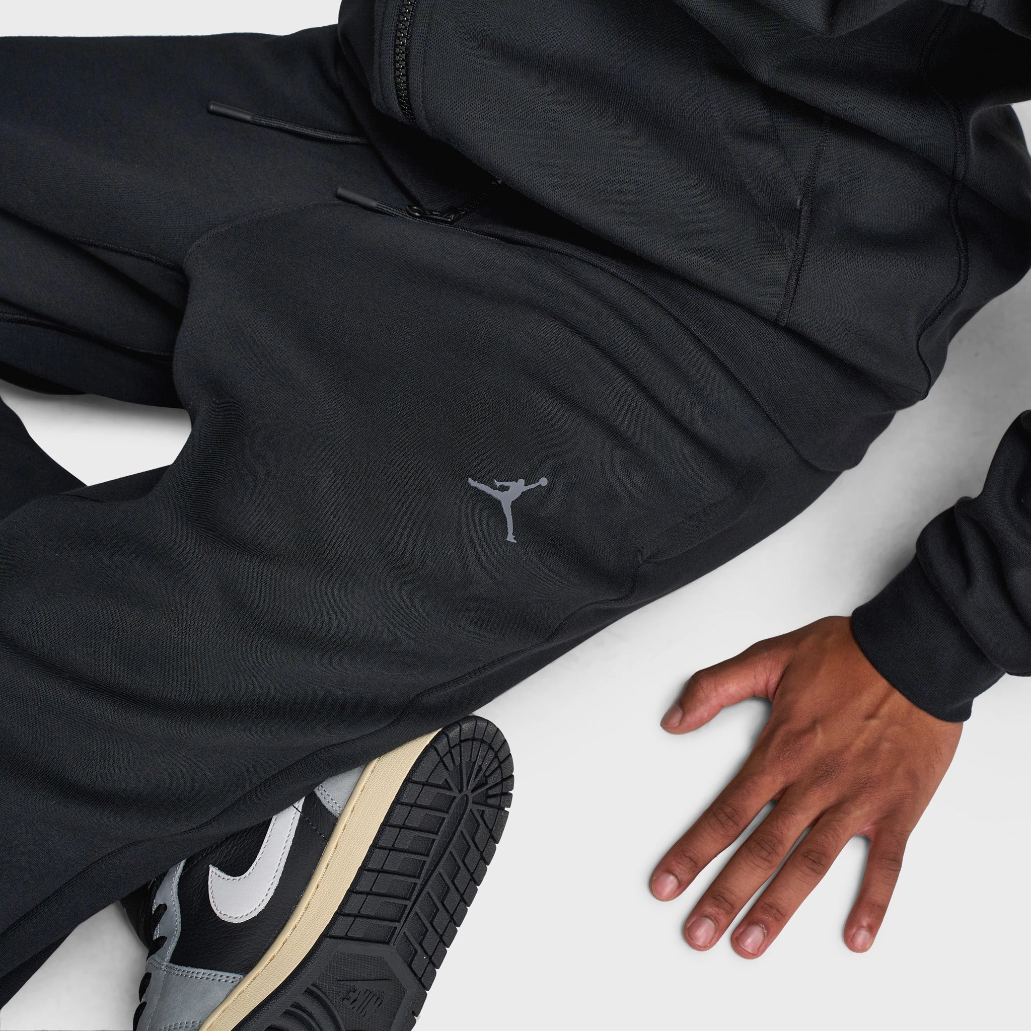 ComfortWaistband Multi Purpose Jordan Dri-FIT Sport Hoop Fleece Joggers Black / White