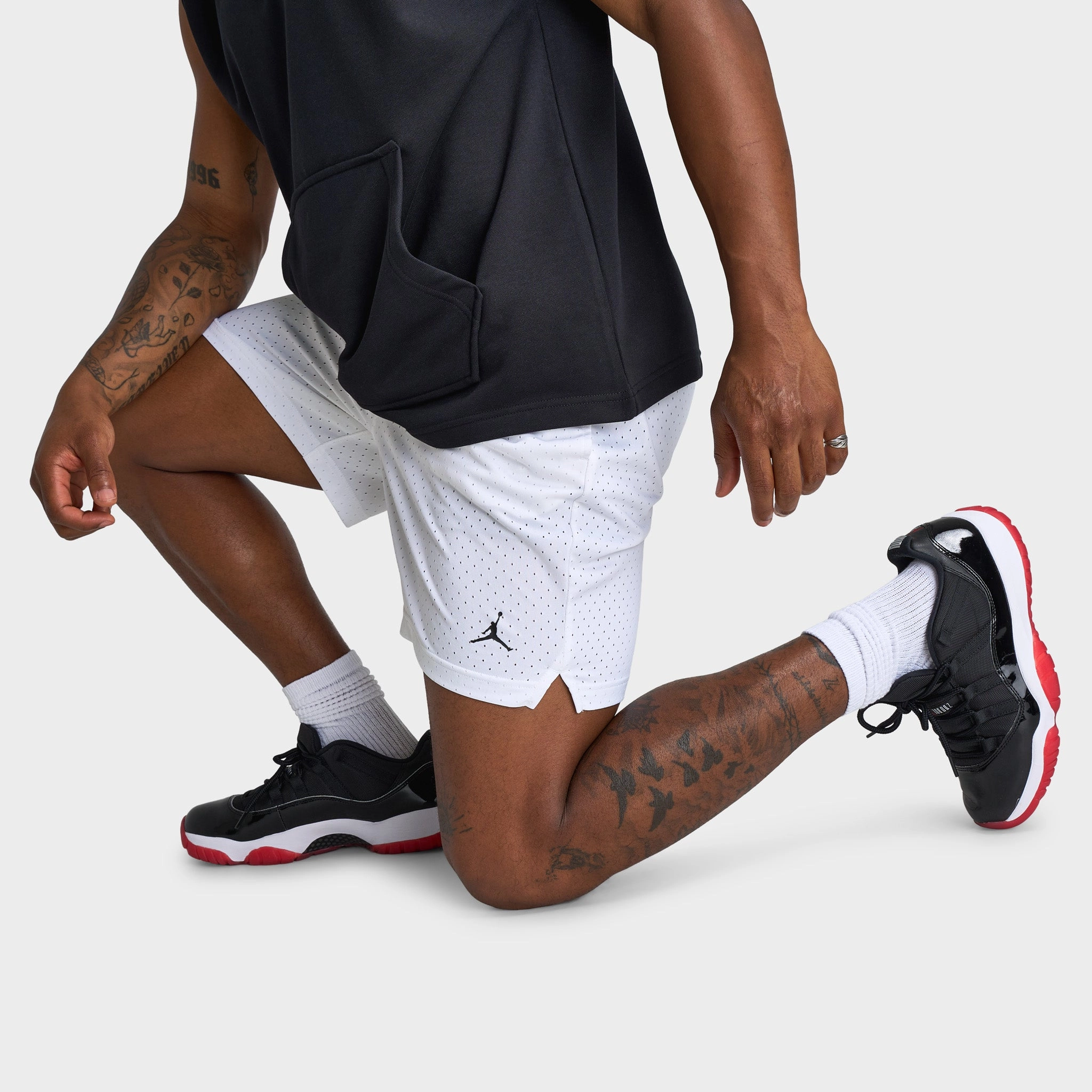 Fun Patterns Jordan Dri-FIT Sport Mesh Shorts White / Black