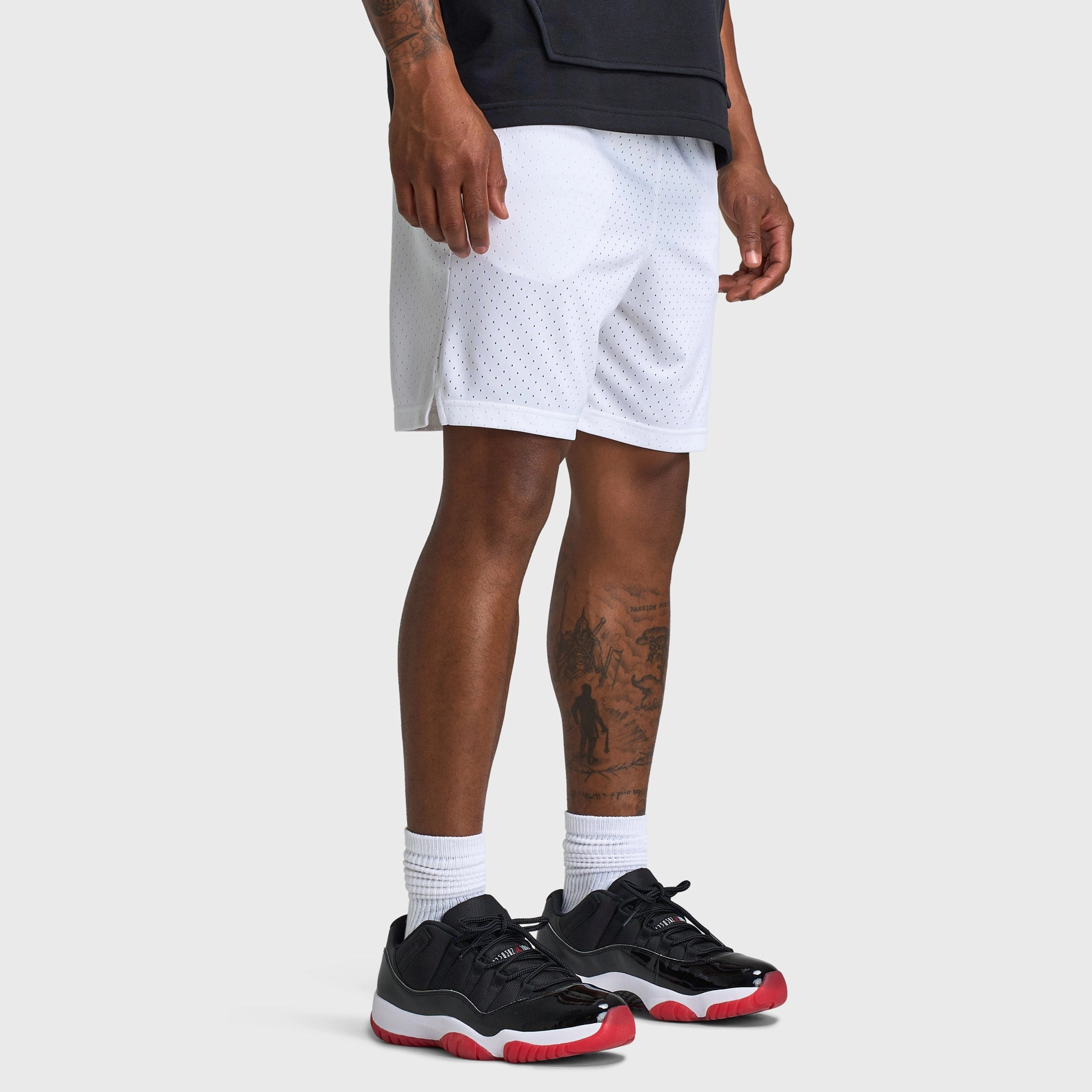 LaserCutEdging Jordan Dri-FIT Sport Mesh Shorts White / Black
