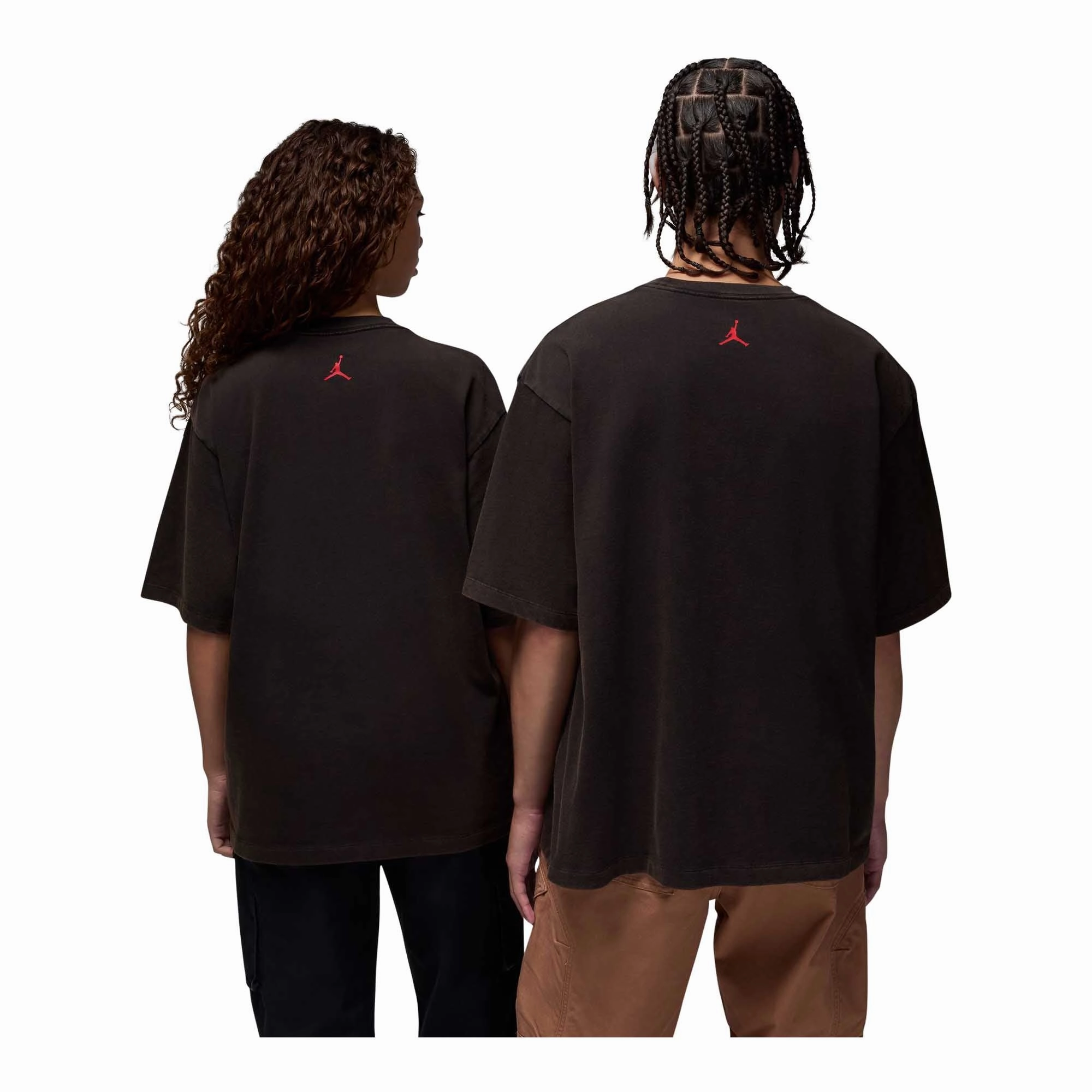 RecycledBlend Model Glow Jordan Flight Essentials Men's Oversized T-Shirt