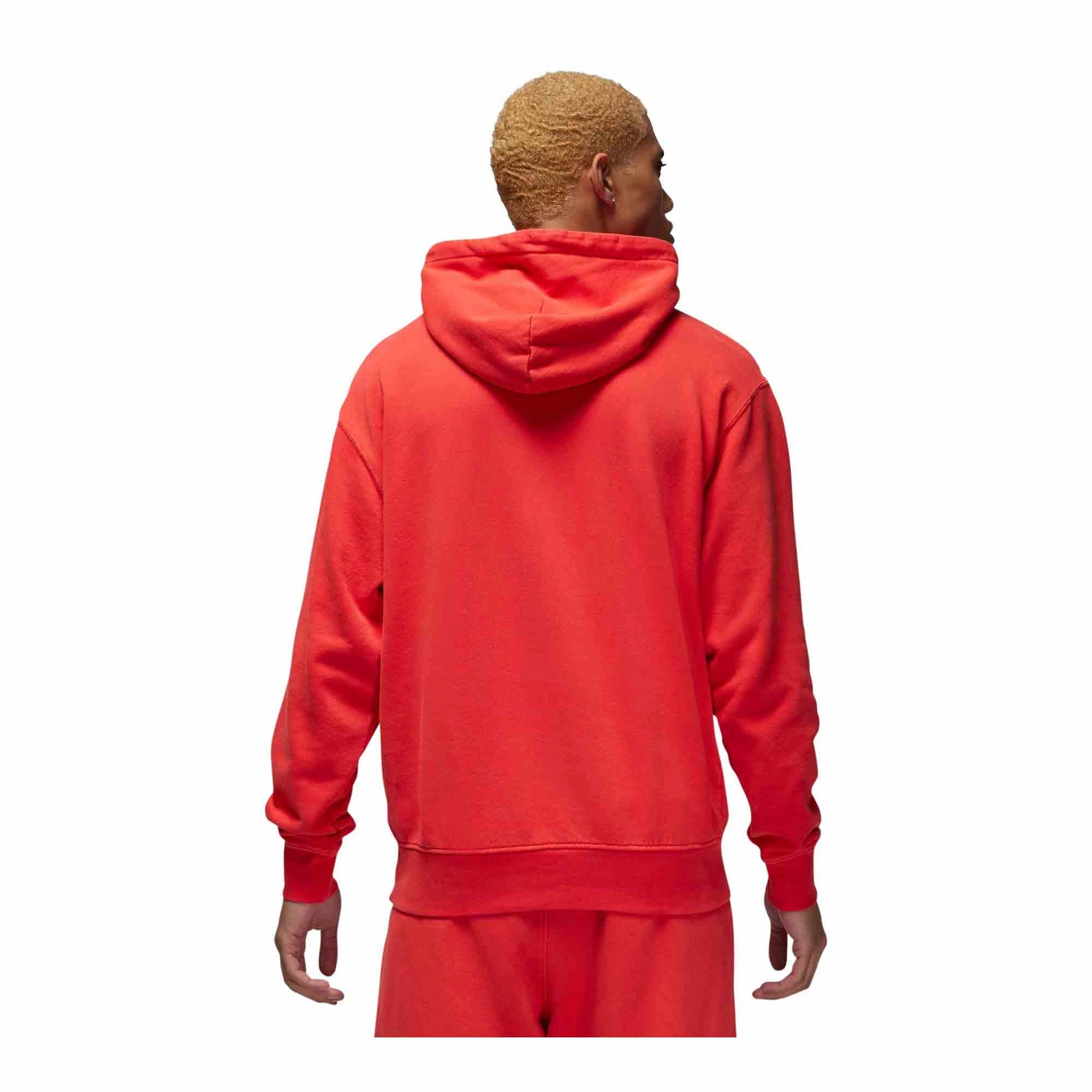 Jordan Flight Fleece Men's Washed Pullover Hoodie DoubleLayered Structure