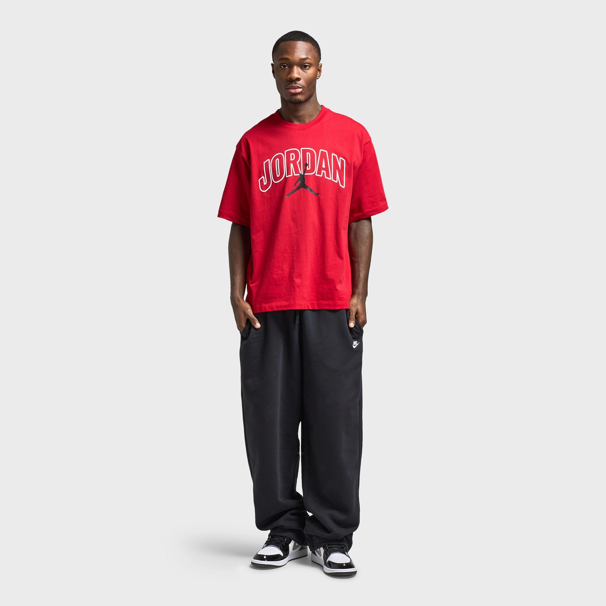anti missile horizontal Jordan Graphic T-Shirt Gym Red / Sail - Black