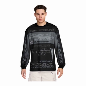 Jordan MVP Men's Printed Long-Sleeve Top Calm Ease Crown Fit