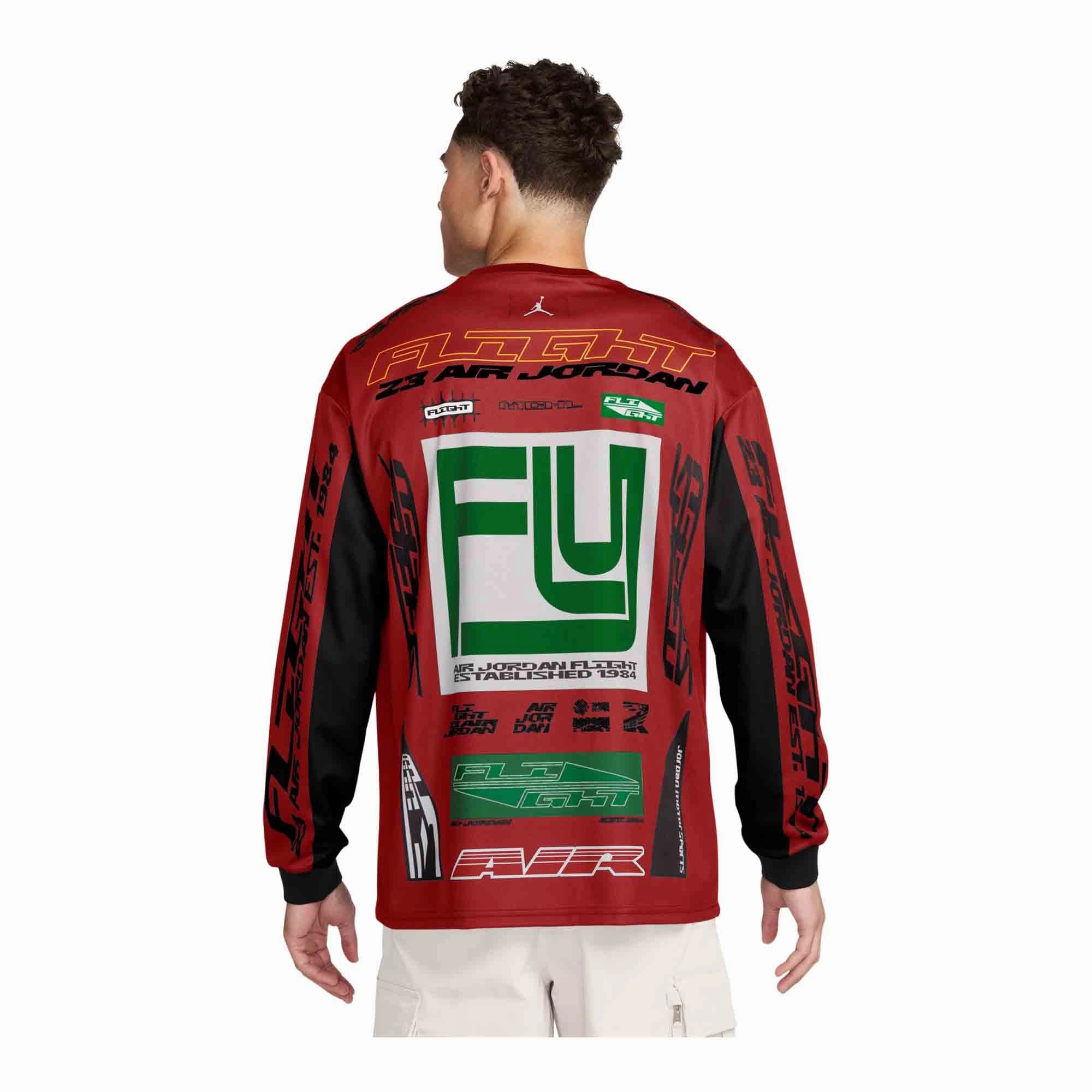 Star Light MoistureControl Fabric Jordan MVP Men's Printed Long-Sleeve Top