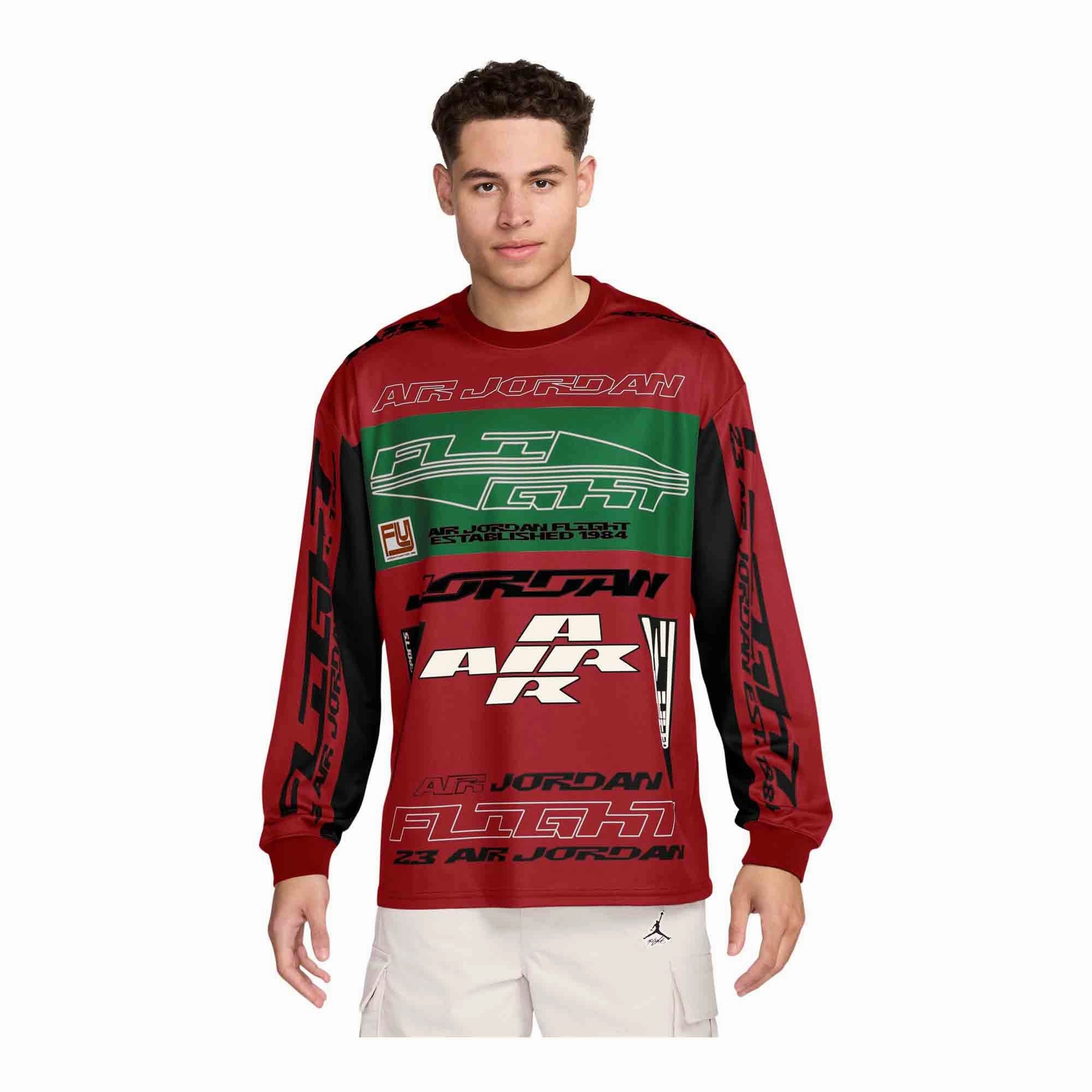 Jordan MVP Men's Printed Long-Sleeve Top DoubleLayered Structure ShapeRetentionCloth