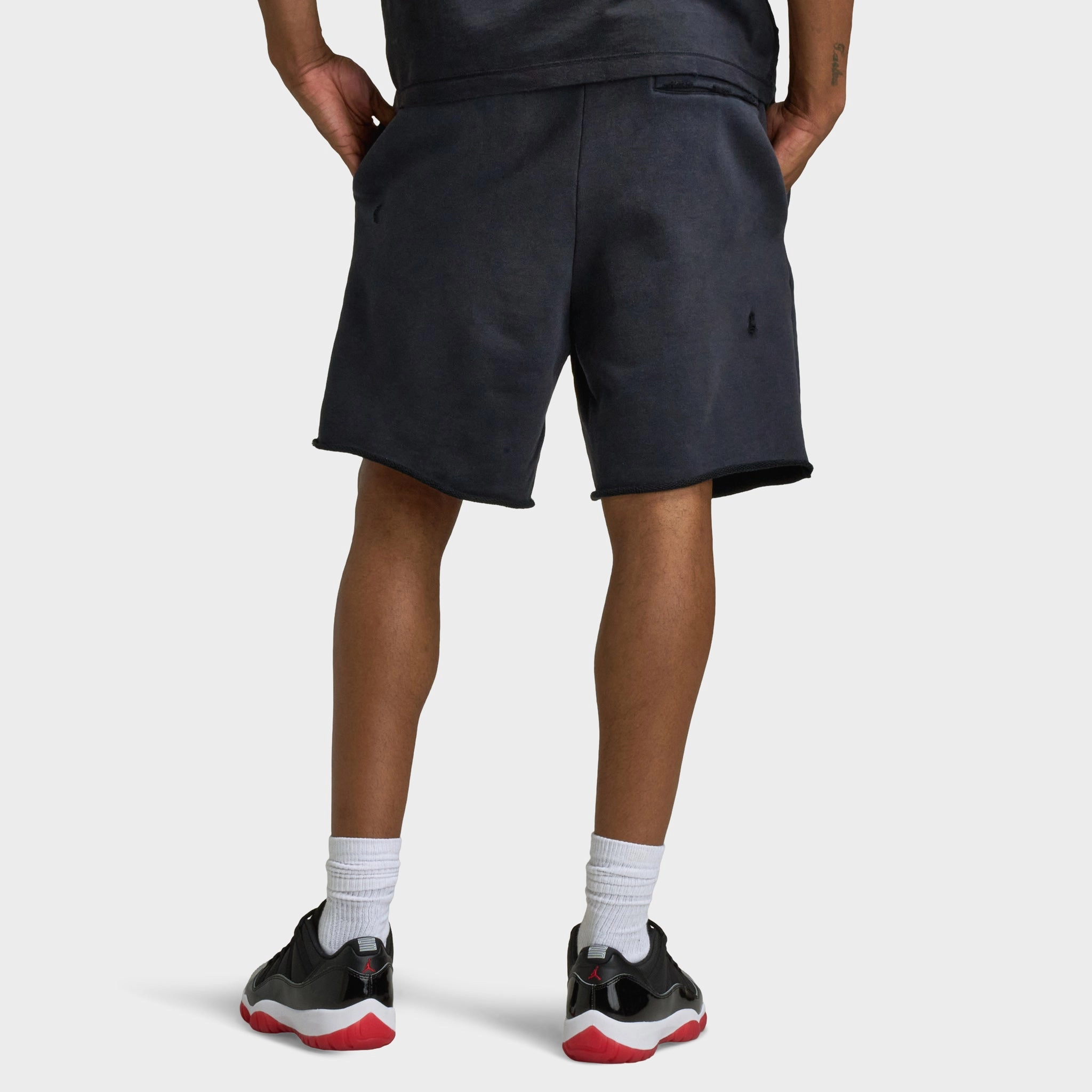 Unisex sports event Jordan Rare Air Fleece Shorts Black / Chile Red