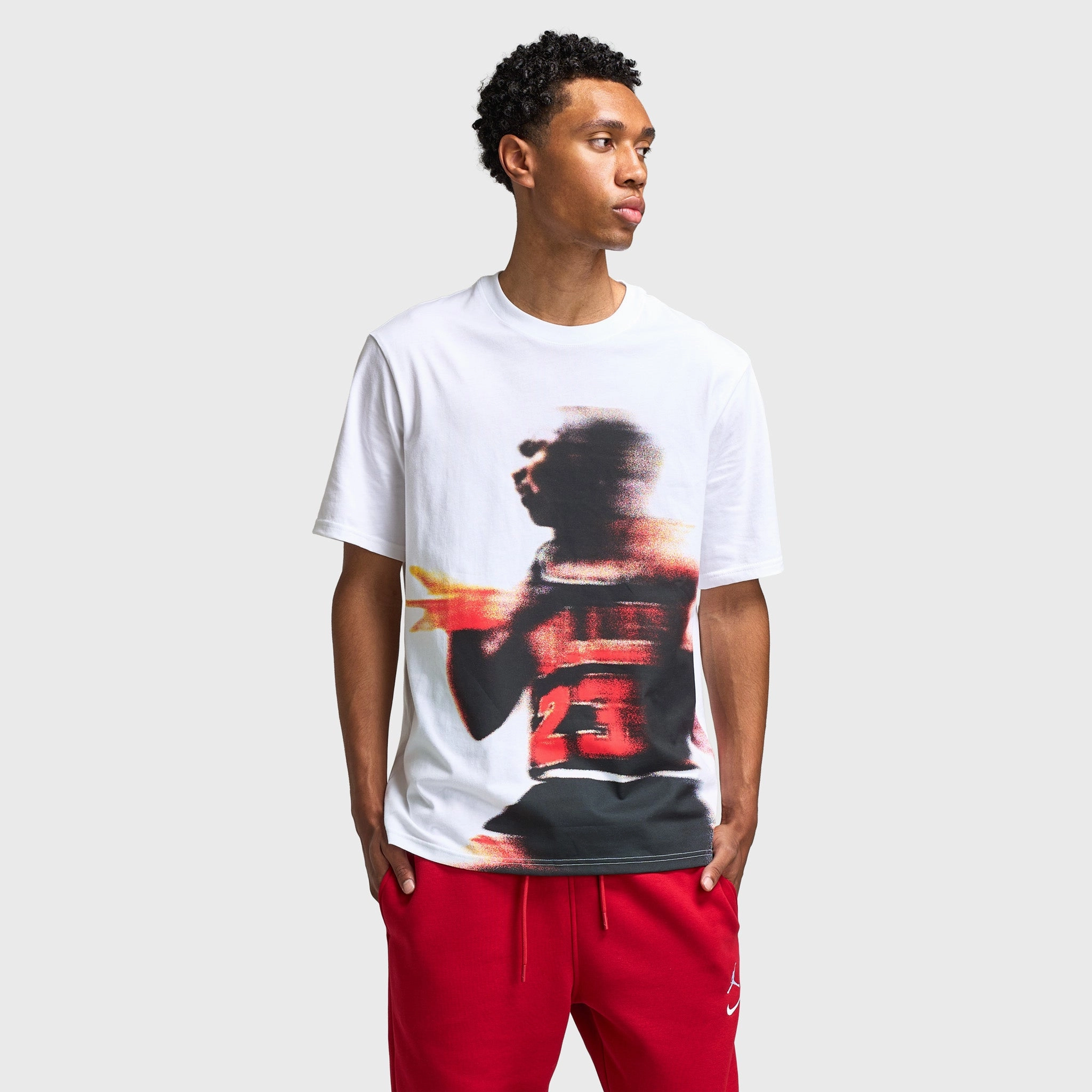 harsh environment use Non Slip Inner Layer Jordan Sport Men's Dri-FIT Graphic T-Shirt White / Black