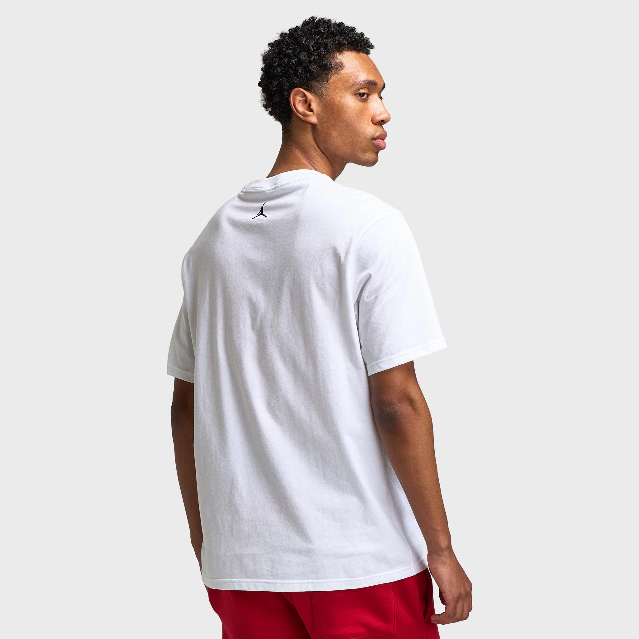 Jordan Sport Men's Dri-FIT Graphic T-Shirt White / Black Sweat Proof Barrier