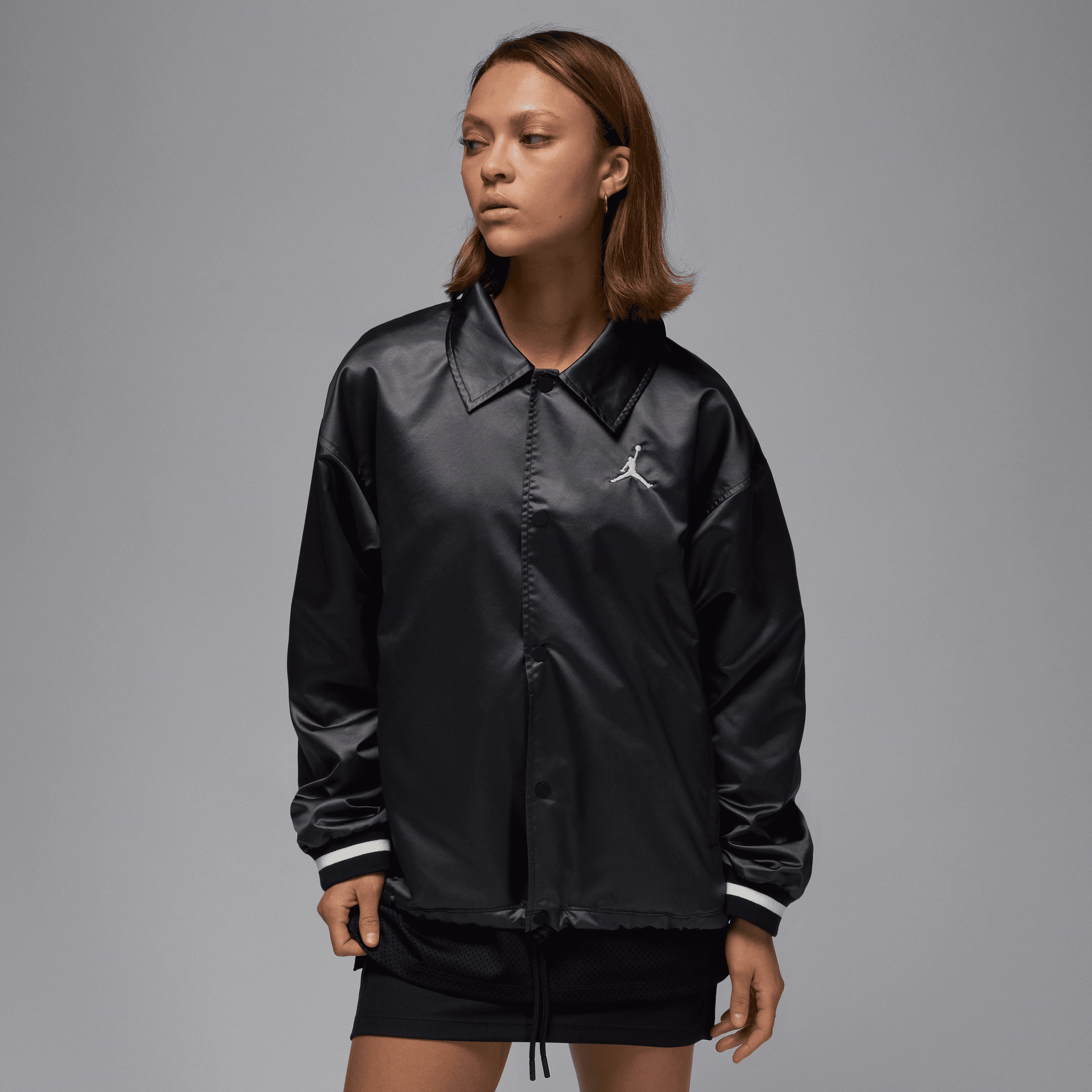 Jordan Women's 40th Anniversary Coaches Jacket Tapered Hem SlimSilhouette