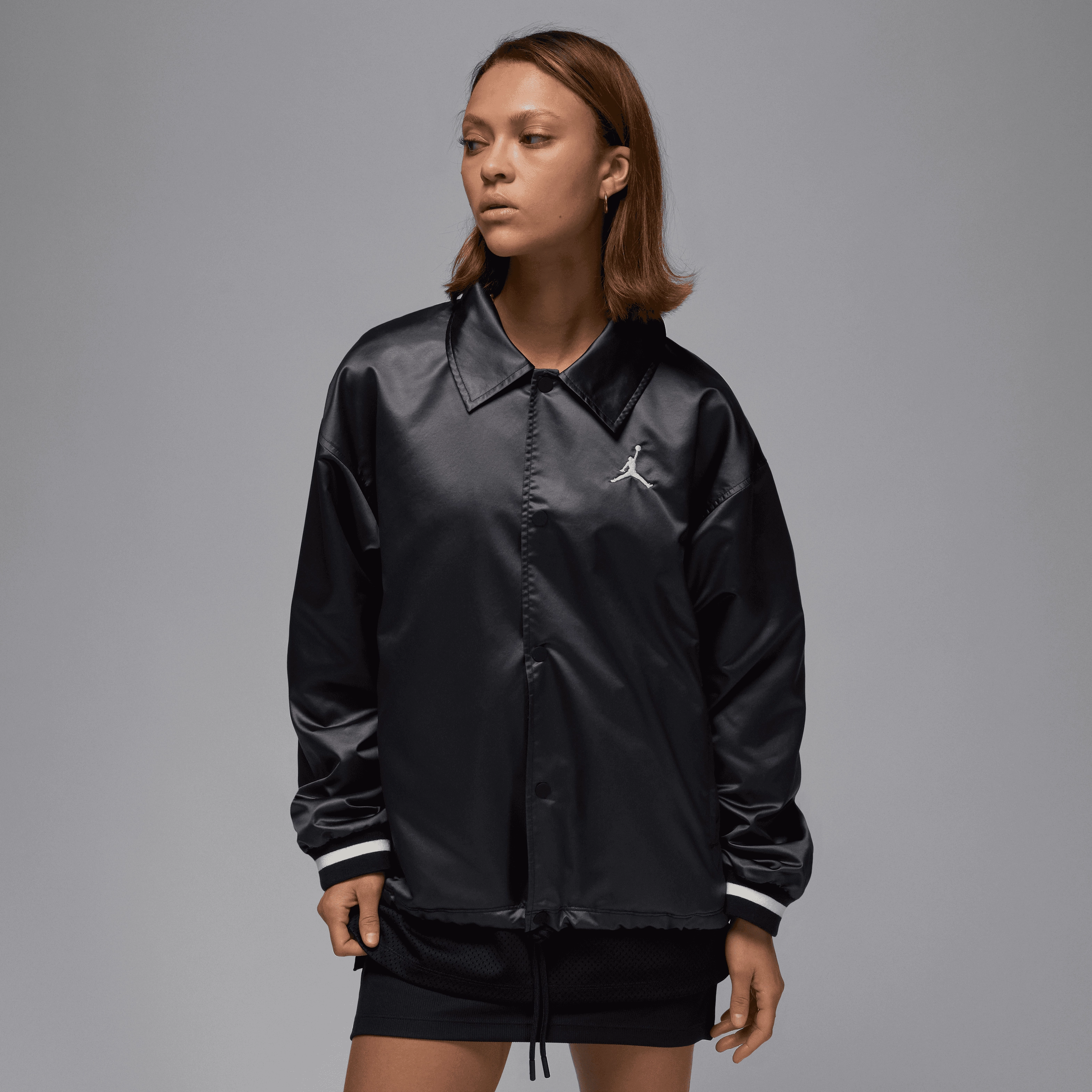Bonded Edge Finish Secure Closure Systems Jordan Women's 40th Anniversary Coaches Jacket