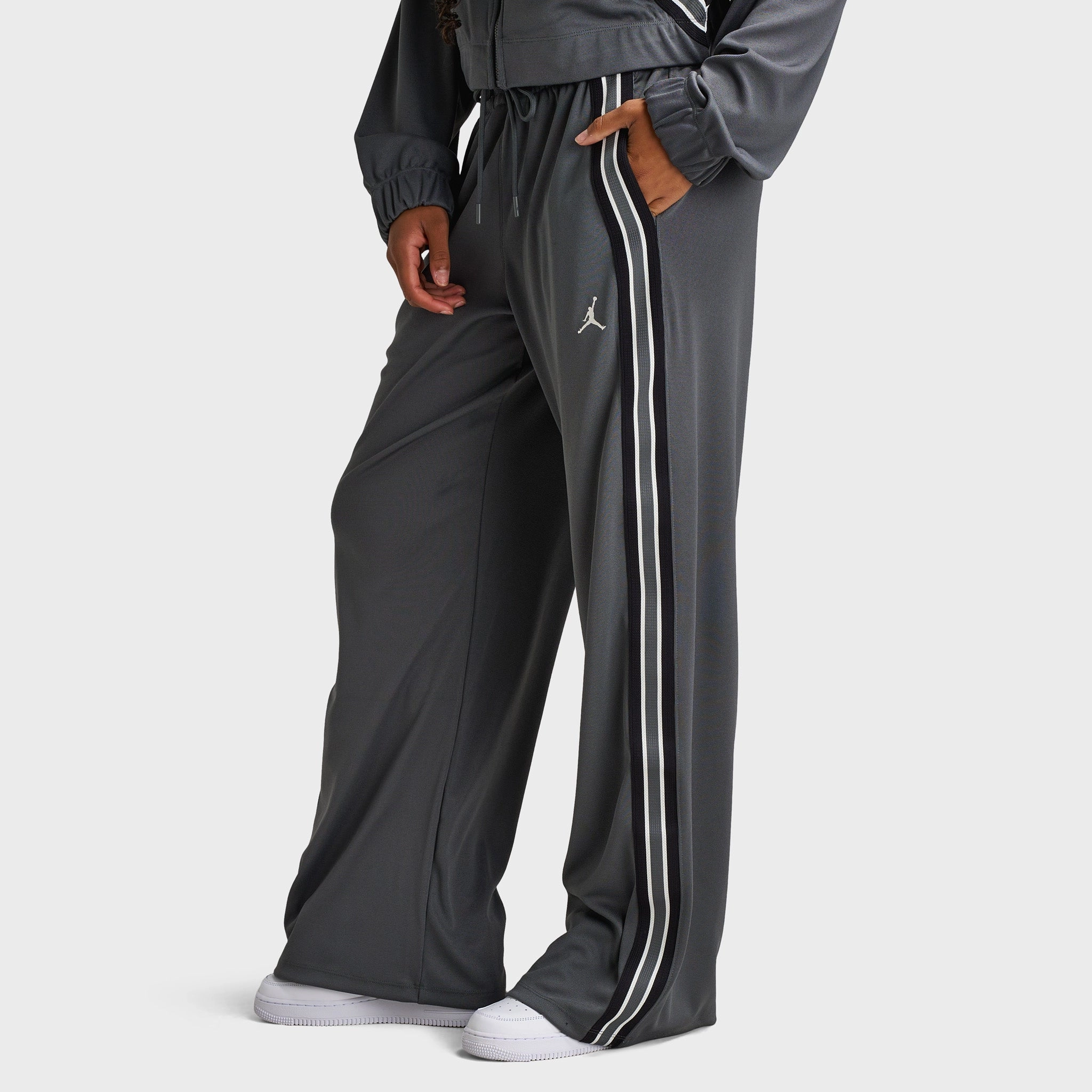 Jordan Women's Brooklyn Tack Pant Iron Grey / Black TearResistant Fabric
