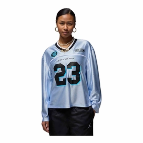 Jordan Women's Long-Sleeve Jersey Top Loose Fit TaglessDesign