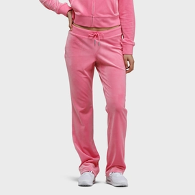 Multi Purpose Compression Juicy Couture Women's OG Big Bling Velour Track Pants / Hot Hot Pink