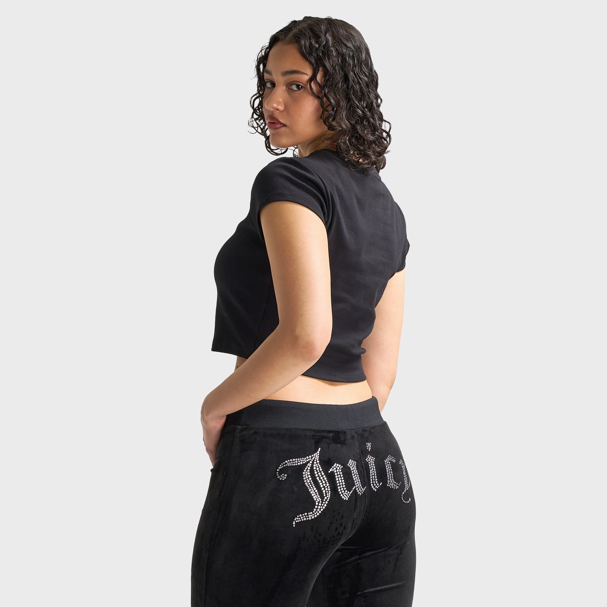 Classic Design Juicy Couture Women's V-Day Baby T-Shirt / Liquorice